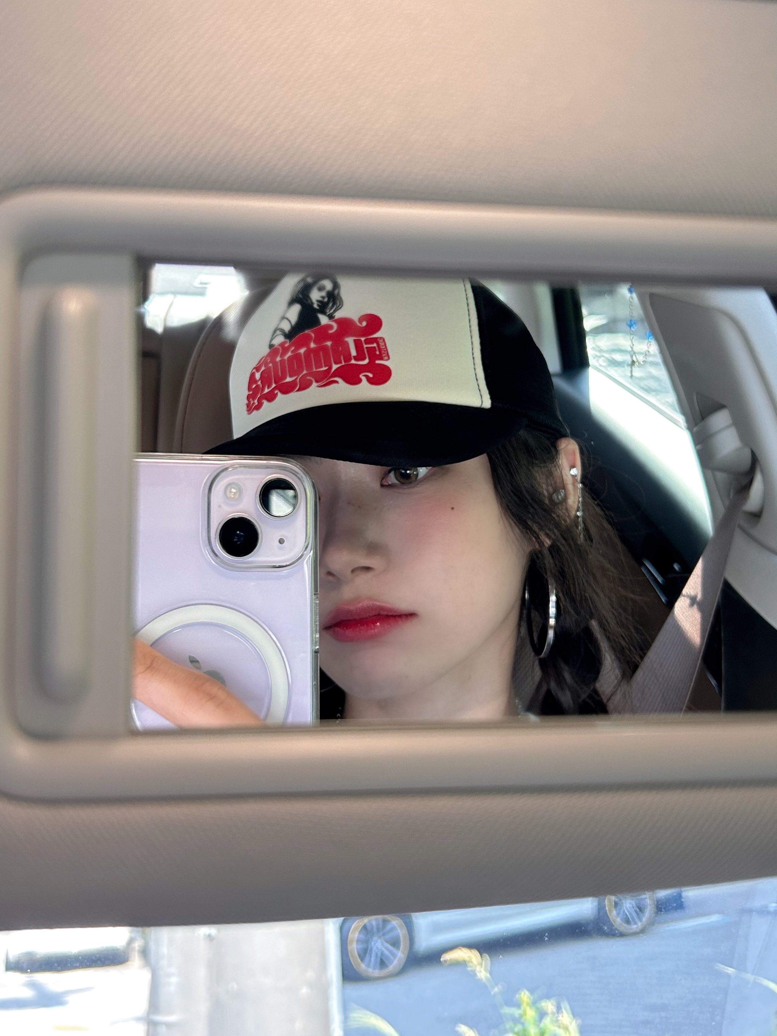 Hysteric Glamour Vixen Girl Mesh Cap Black 착용 스타일