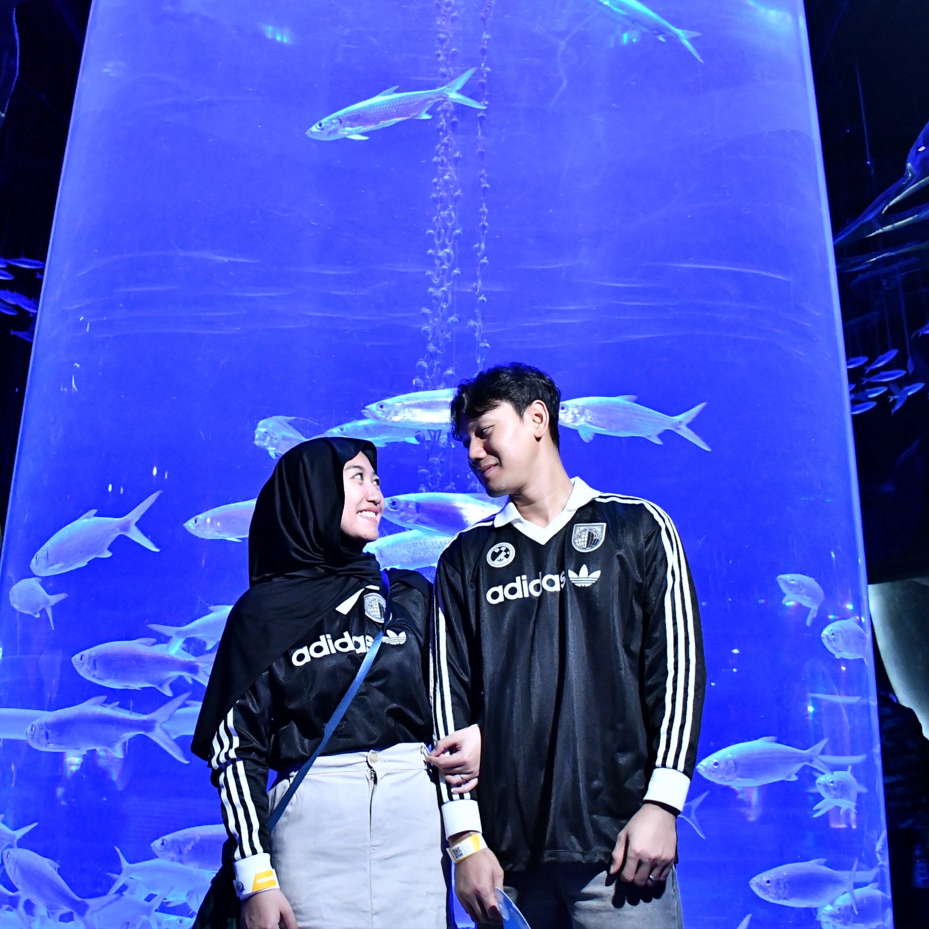 (W) Adidas Football Long Sleeve T-Shirt Black - KR Sizing 착용 스타일