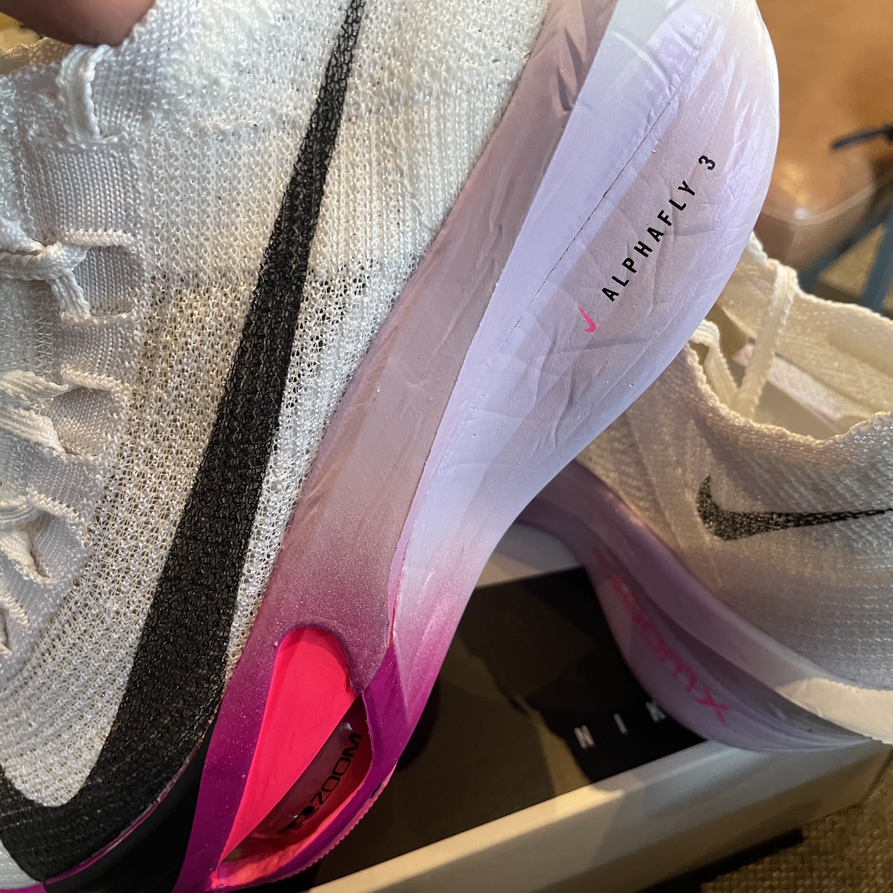 Nike Air Zoom Alphafly Next% 3 Hyper Pink 착용 스타일 - 6