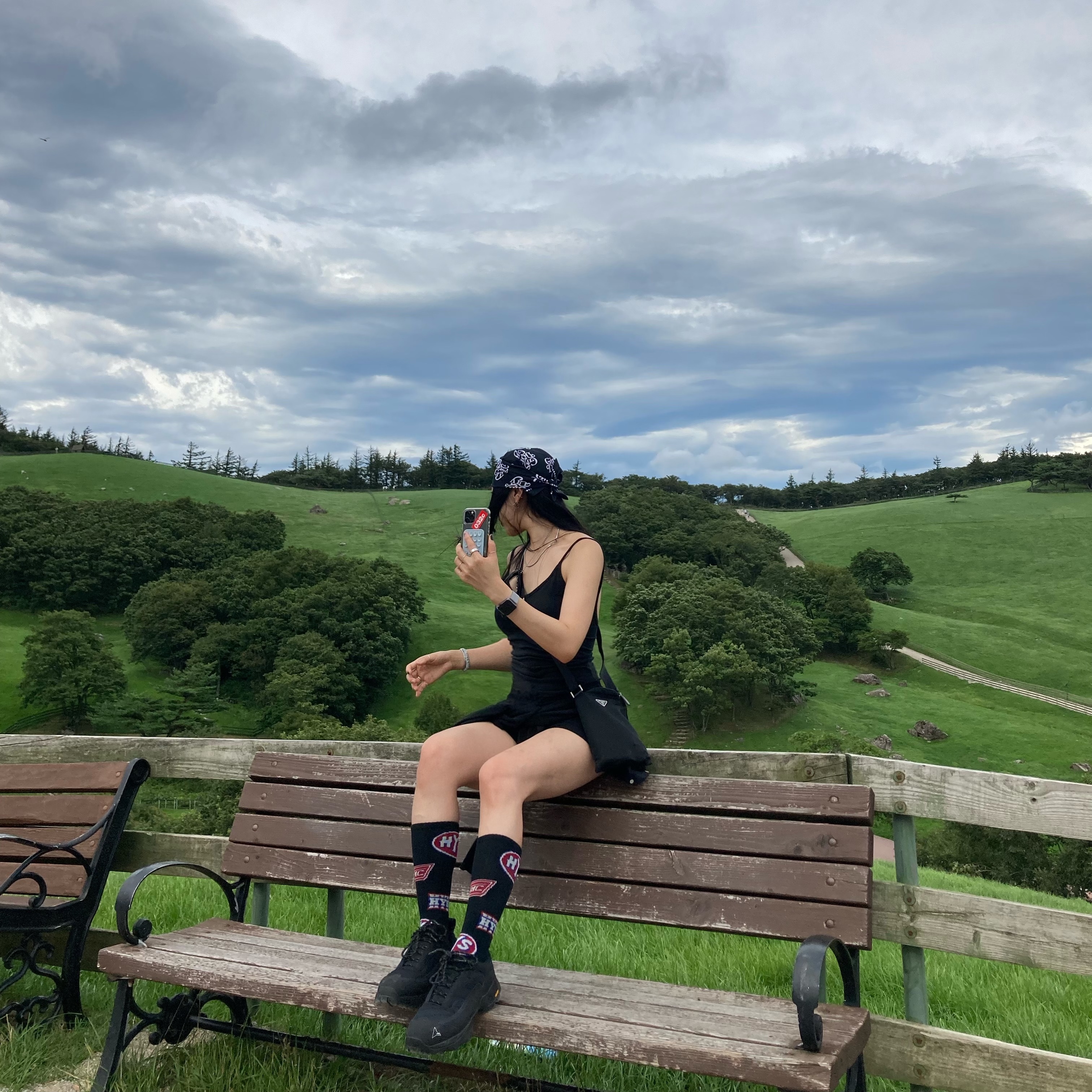 Roa Hiking Katharina Black, Oakley Eye Jacket Redux Matte Black Frame Prizm Grey Lenses High Bridge Fit 착용 스타일 - 1