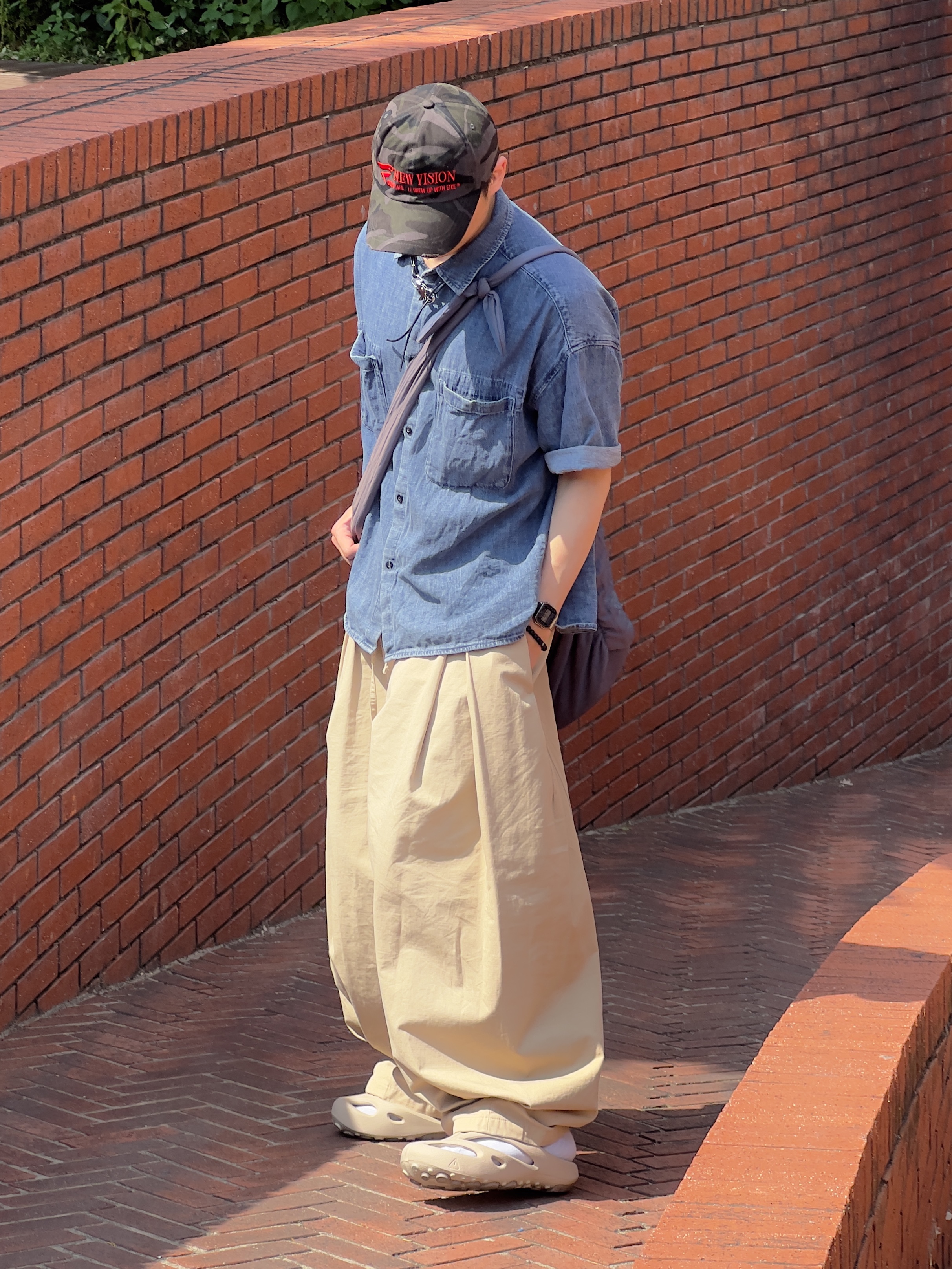 Etce New Vision Camo Cap Night Jungle 착용 스타일