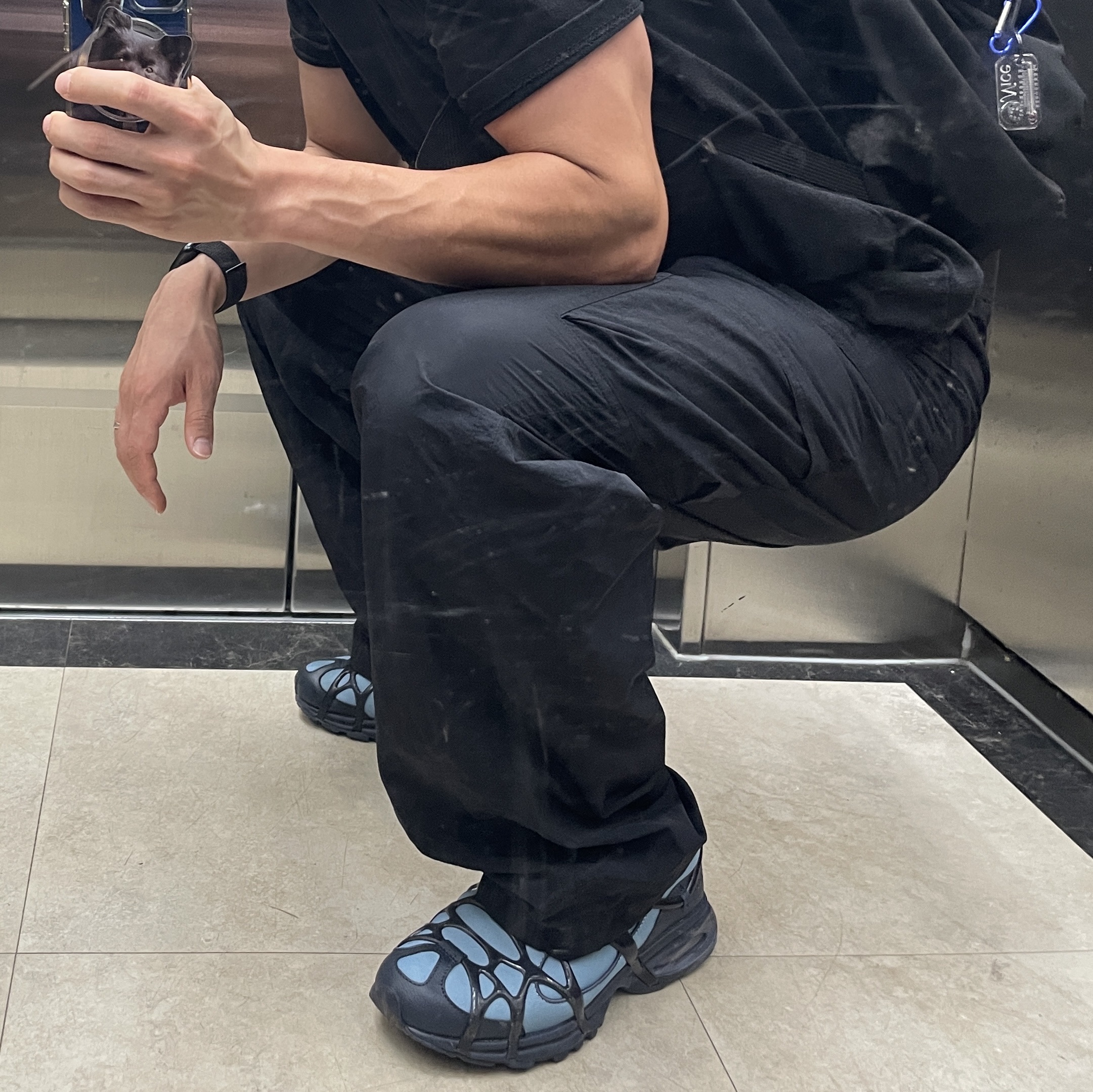 Nike Air Kukini Worn Blue Obsidian 착용 스타일