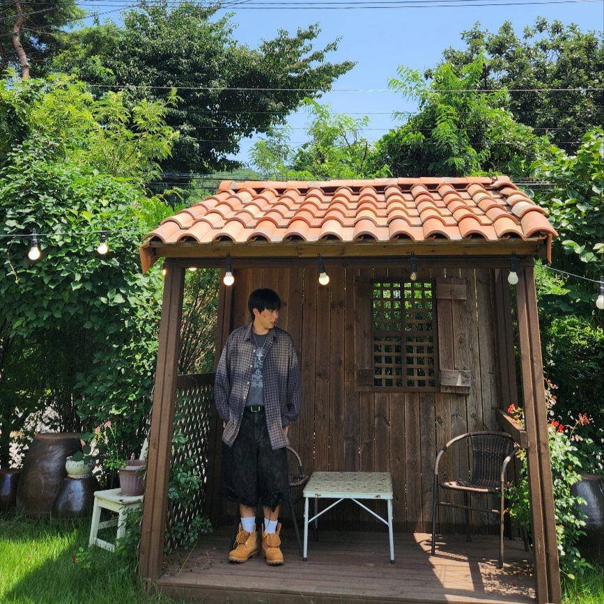 Project G/R Reworked Bermuda Shorts Black, Timberland Premium 6 inch Waterproof Boot Wheat Nubuck - Wide 착용 스타일 - 2