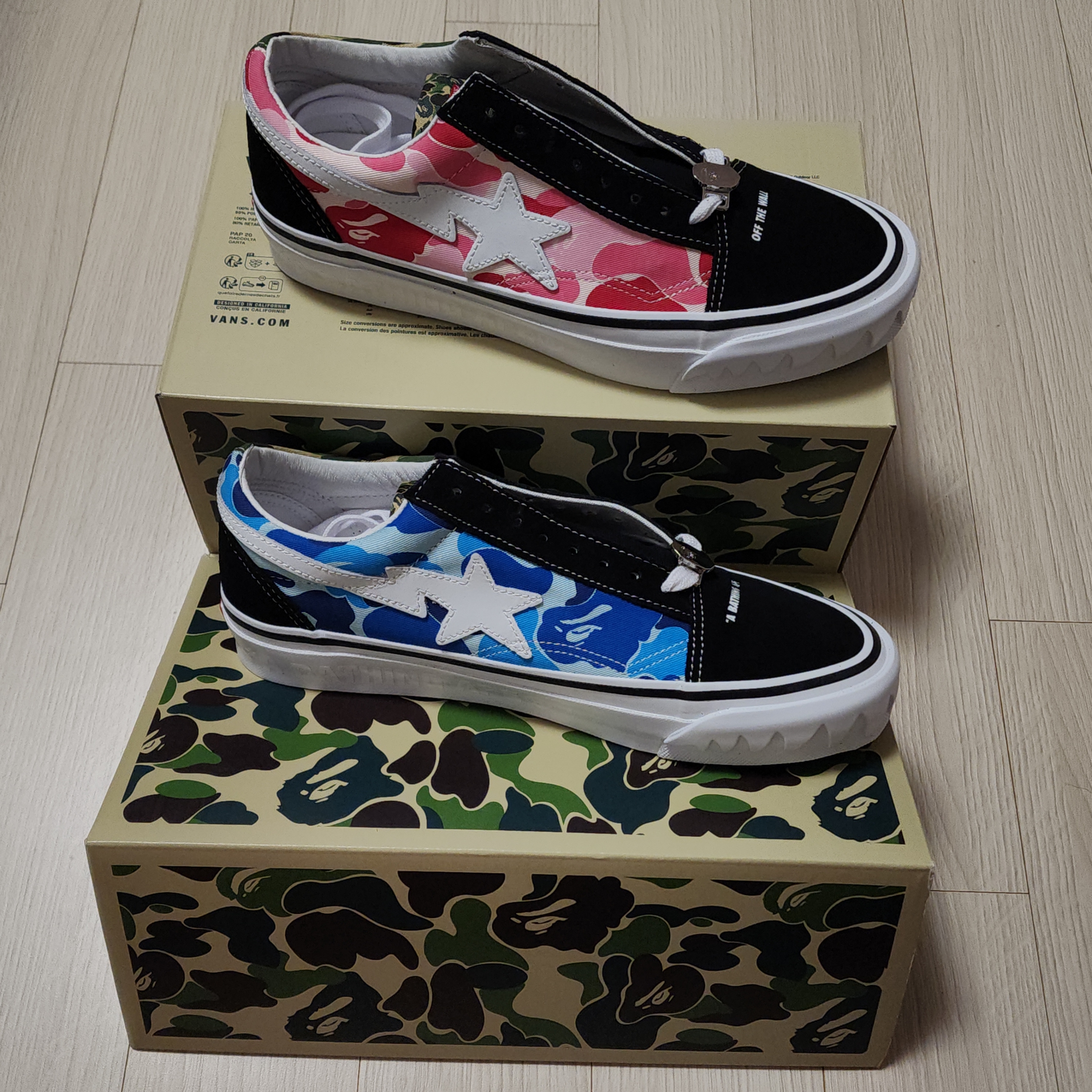 Vans x BAPE Old Skool TB LX Black 착용 스타일 - 2