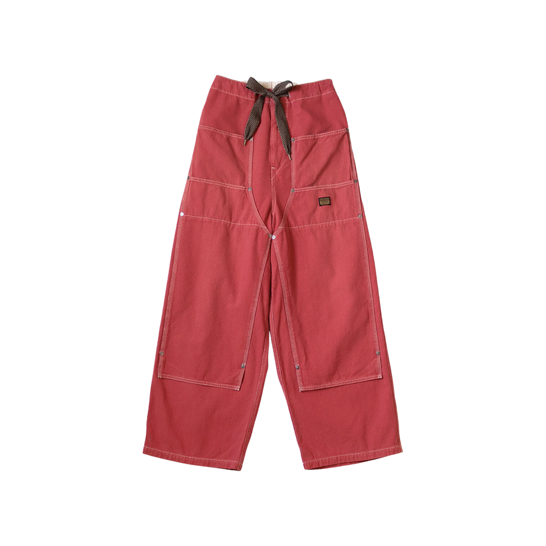 Kapital California Red Canvas W Knee Easy Baggy Pants Red 상세 이미지 1