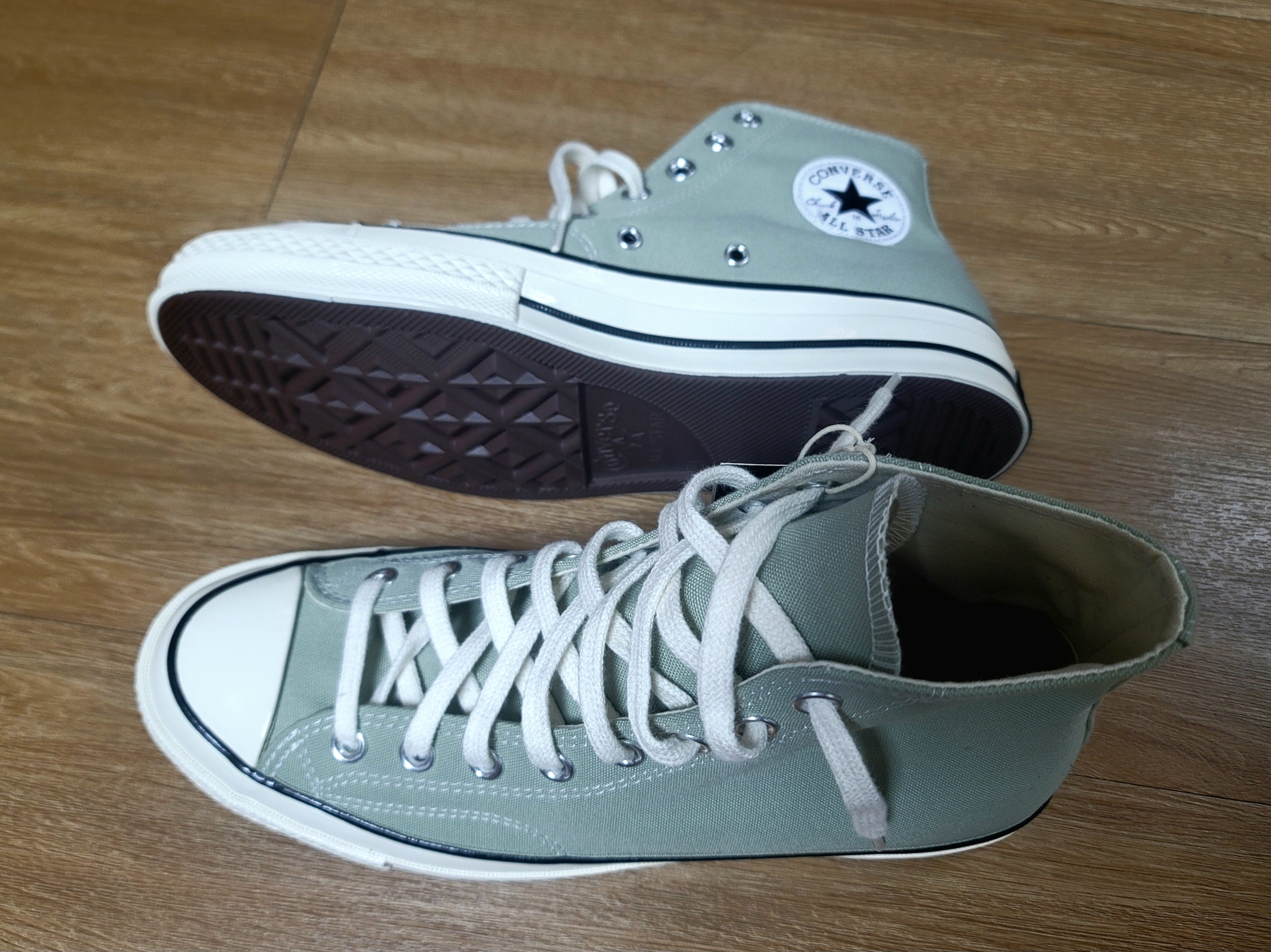 Converse Converse Chuck 70 High Seasonal Canvas Summit Sage 착용 스타일