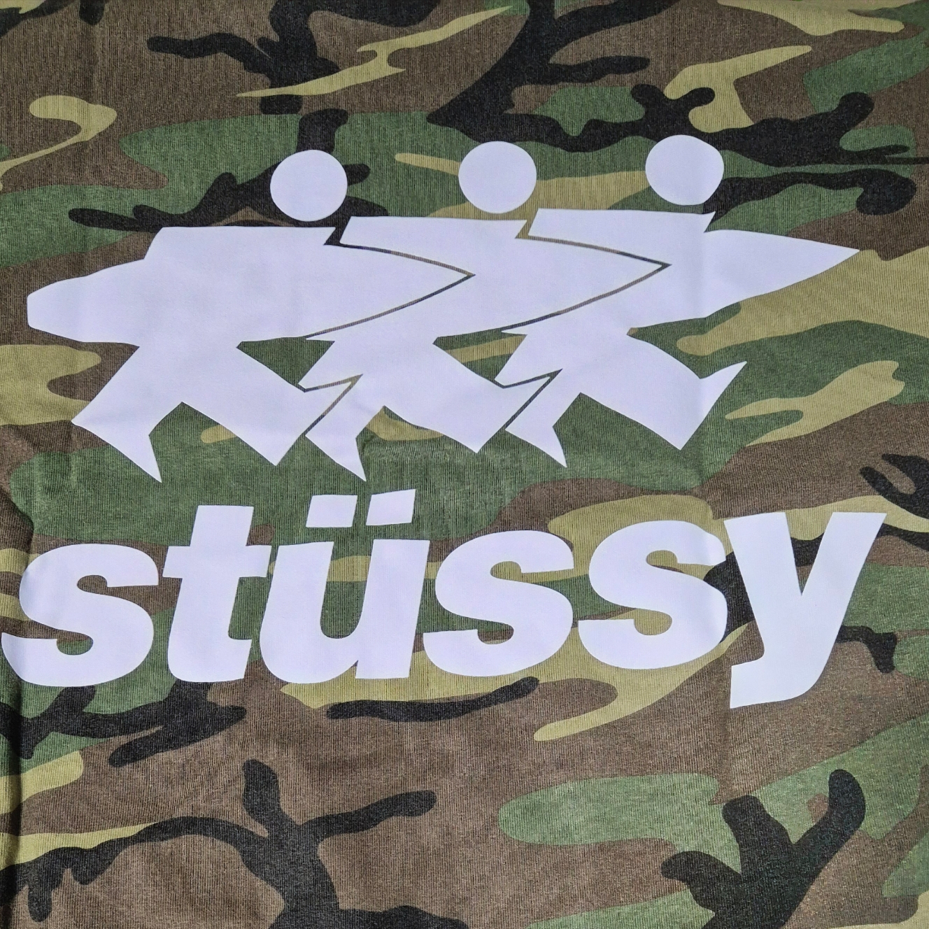 Stussy Surfwalk T-Shirt Camo 착용 스타일 - 4