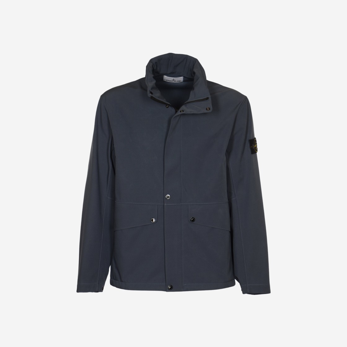 Stone Island 40327 Light Soft Shell-R E.Dye Technology in Recycled Polyester Blouson Avio Blue - 24SS 상세 이미지 1