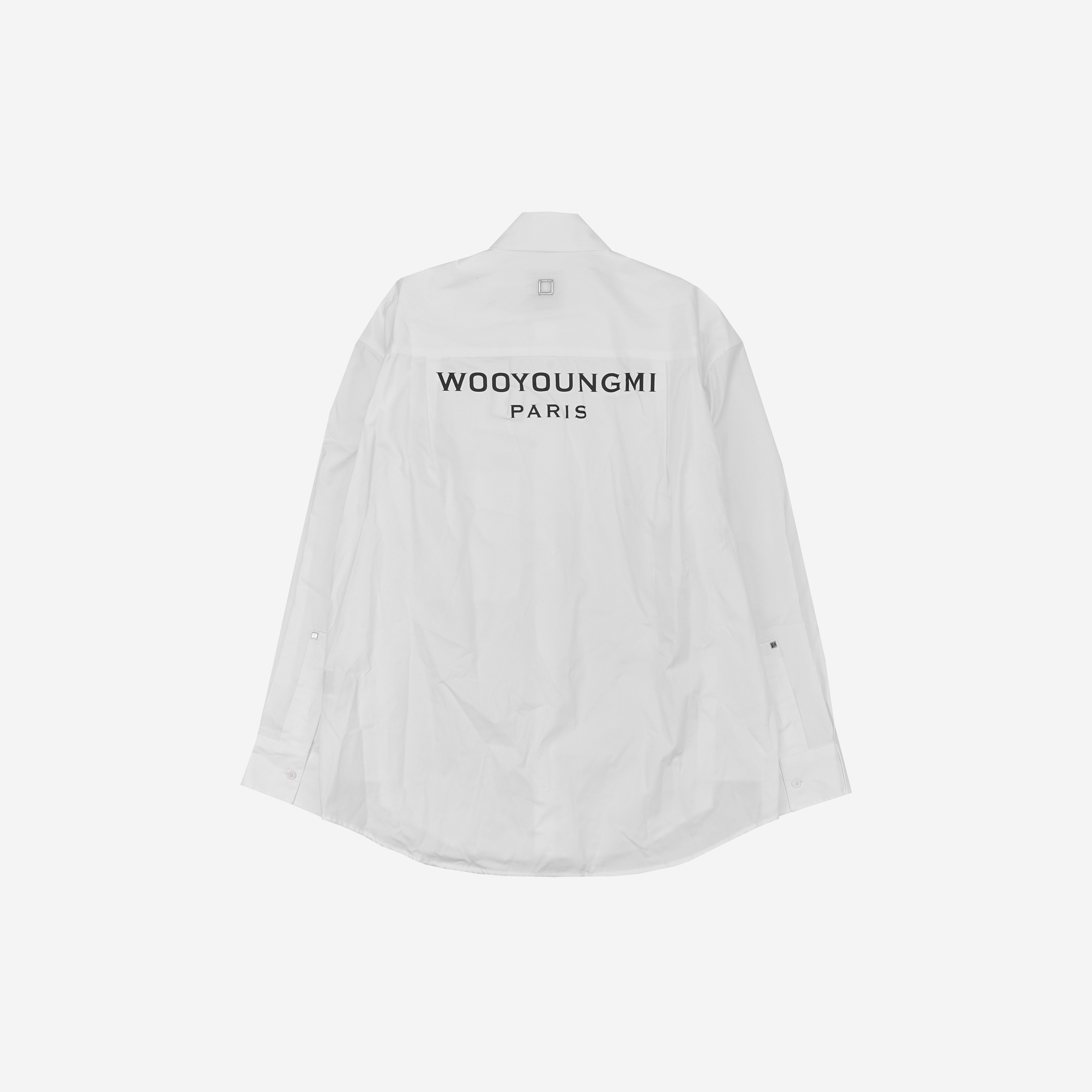 Wooyoungmi Cotton Back Logo Shirt White - 23FW