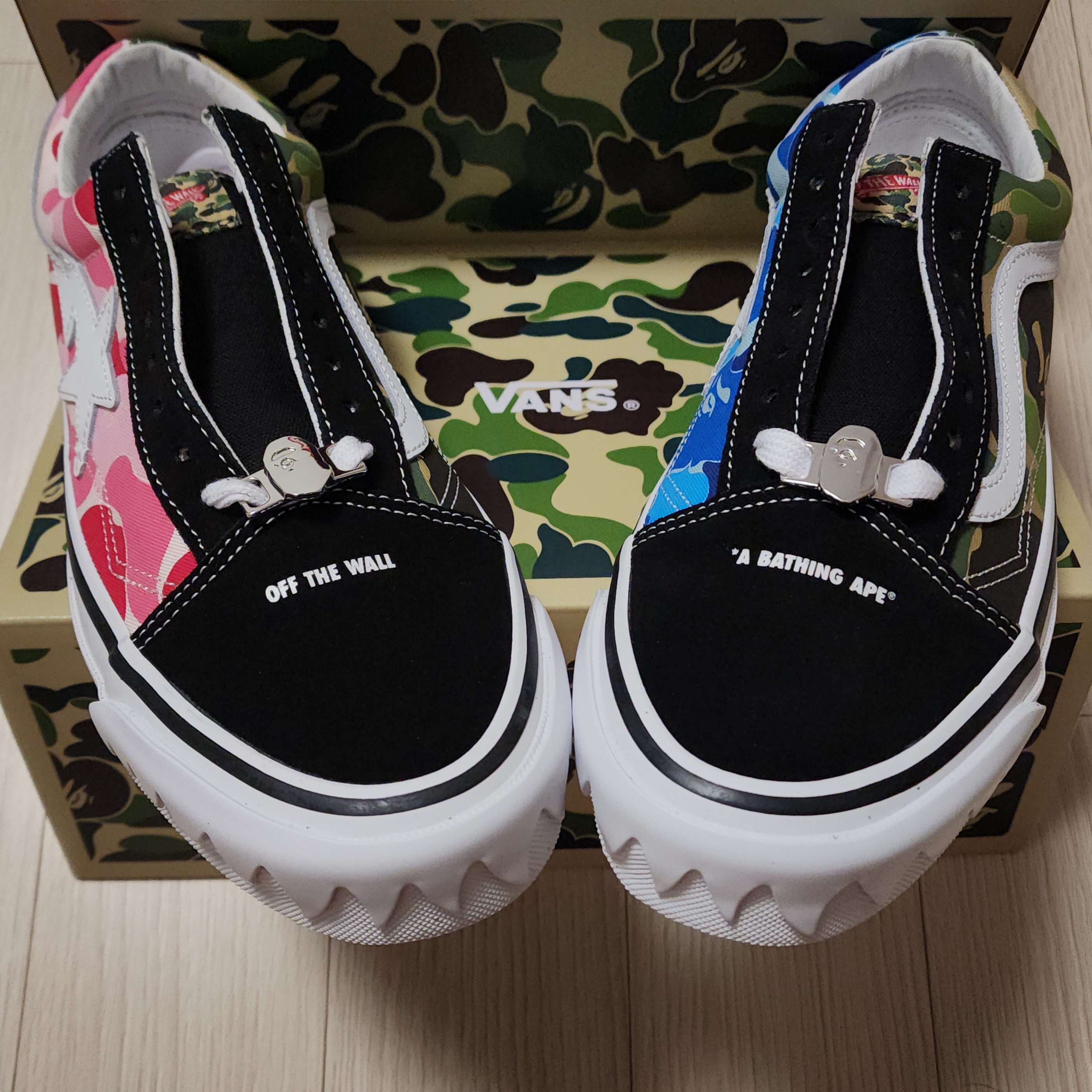 Vans x BAPE Old Skool TB LX Black 착용 스타일 - 3