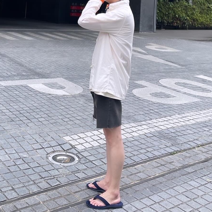 Birkenstock Boston Soft Footbed Suede Leather Midnight Blue - Regular 착용 스타일 - 5