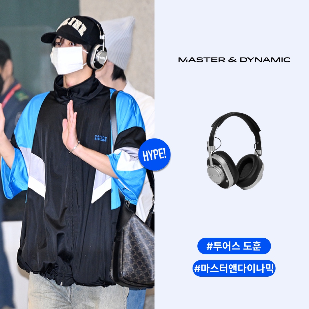 Master & Dynamic x Celine Headphones Smooth Calfskin Black 착용 스타일 - 1