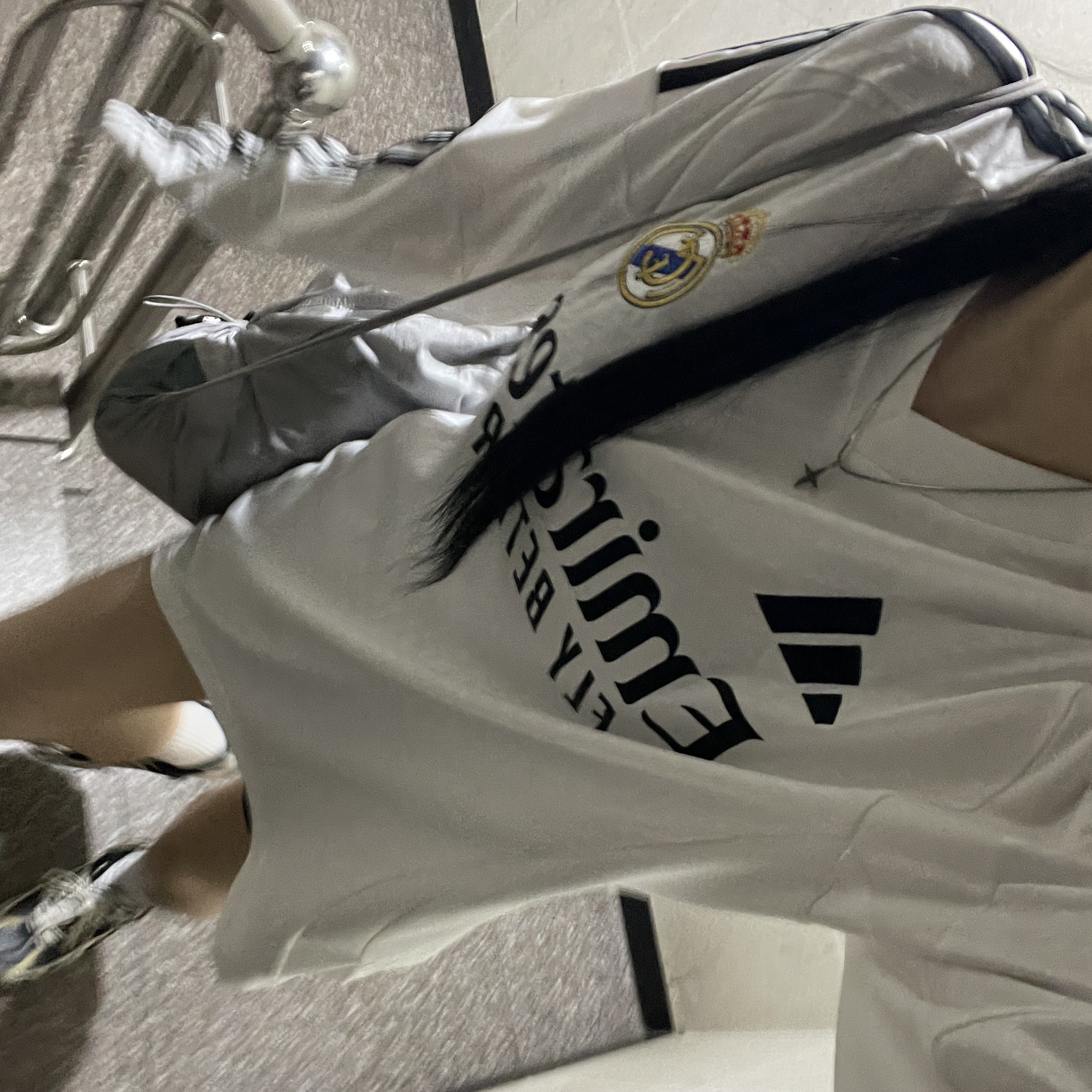 Adidas Real Madrid 2024/25 Home Jersey White - KR Sizing (Non Marking Ver.), Adidas x Song for the Mute Shadowturf Core Black 착용 스타일