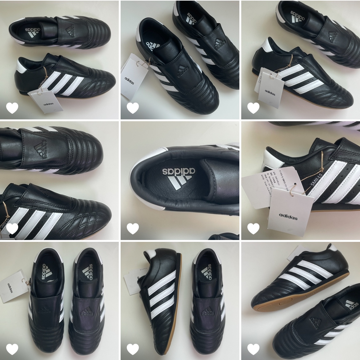 (W) Adidas Taekwondo Core Black Cloud White 착용 스타일