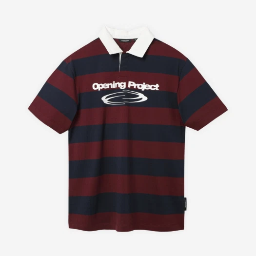 오프닝프로젝트 아이덴티티 스트라이프 칼라 티셔츠 그레이 | Opening Project | KREAM Opening Project Identity Stripe Collar T... 