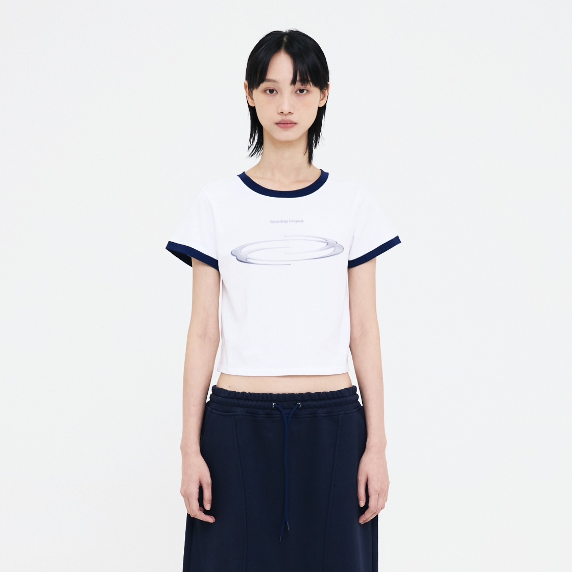 トップスその他 Opening Project Identity Ringer T Shirt White 오프닝프로젝트 W 아이덴티티 링거 티셔츠 화이트 | Opening