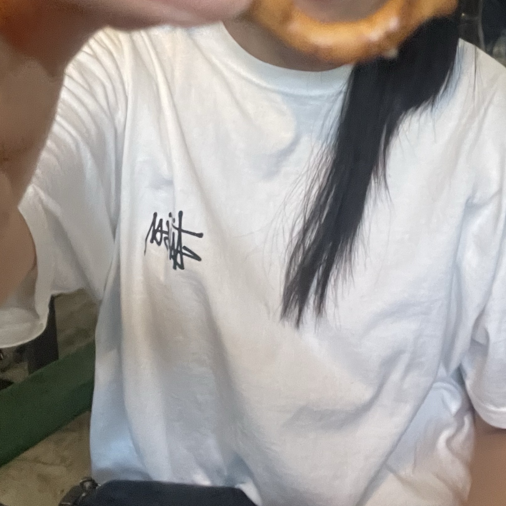 Stussy Melted T-Shirt White 착용 스타일