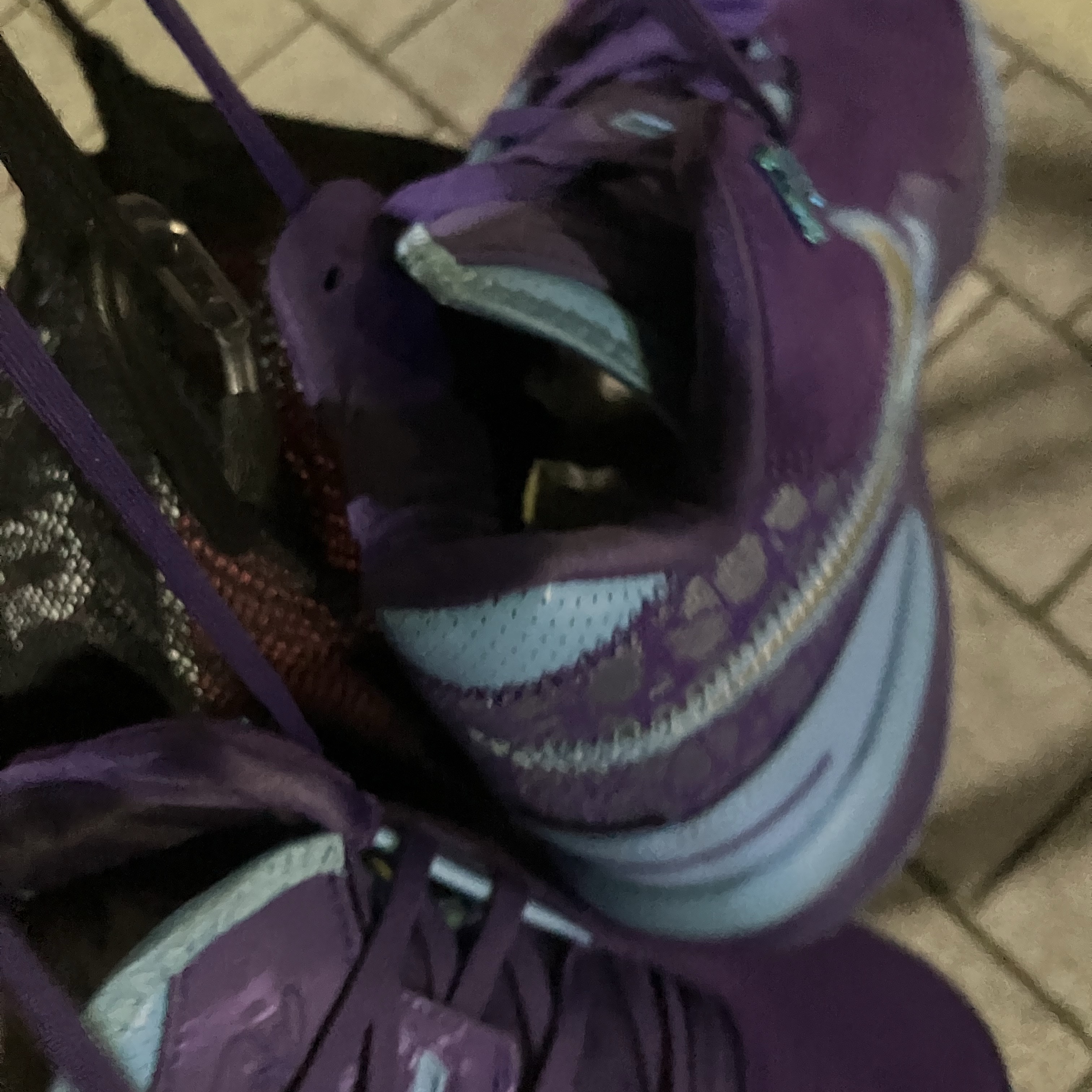 Nike LeBron NXXT Gen AMPD EP Field Purple Metalic Silver 착용 스타일 - 4
