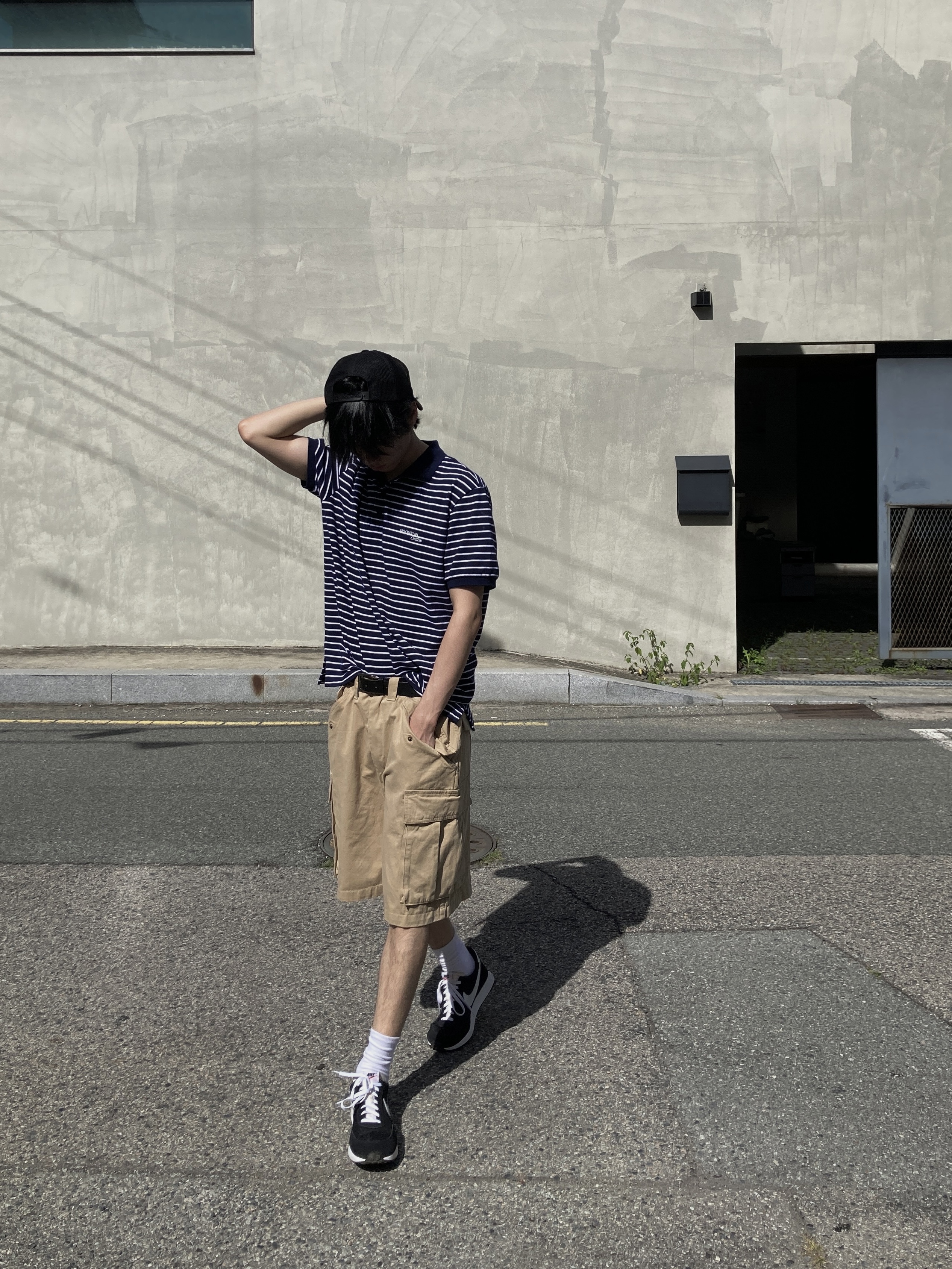 Nike Air Tailwind 79 Black White 착용 스타일 - 2