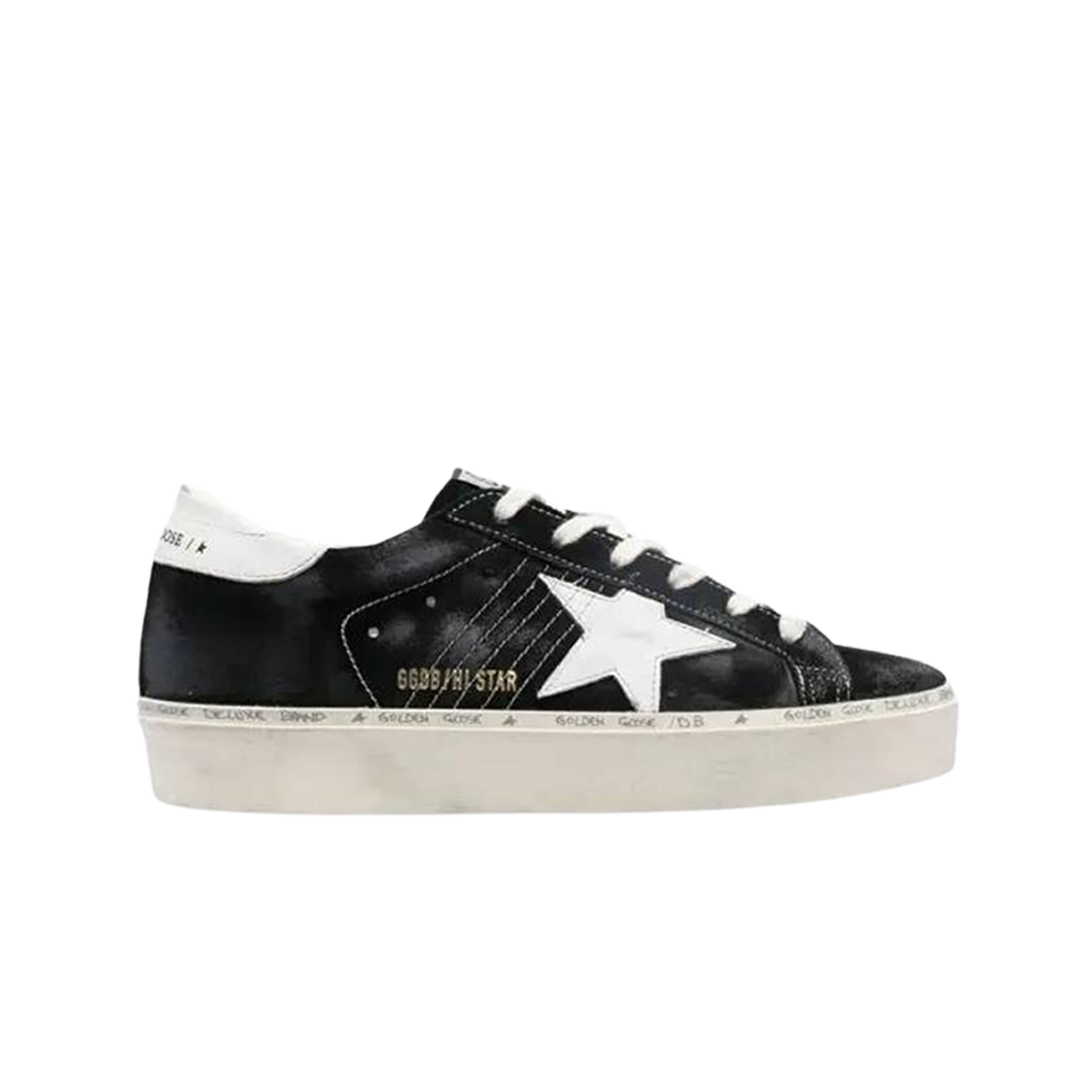 (W) 골든구스 하이스타 블랙 화이트((W) Golden Goose Hi Star Black White) - 1