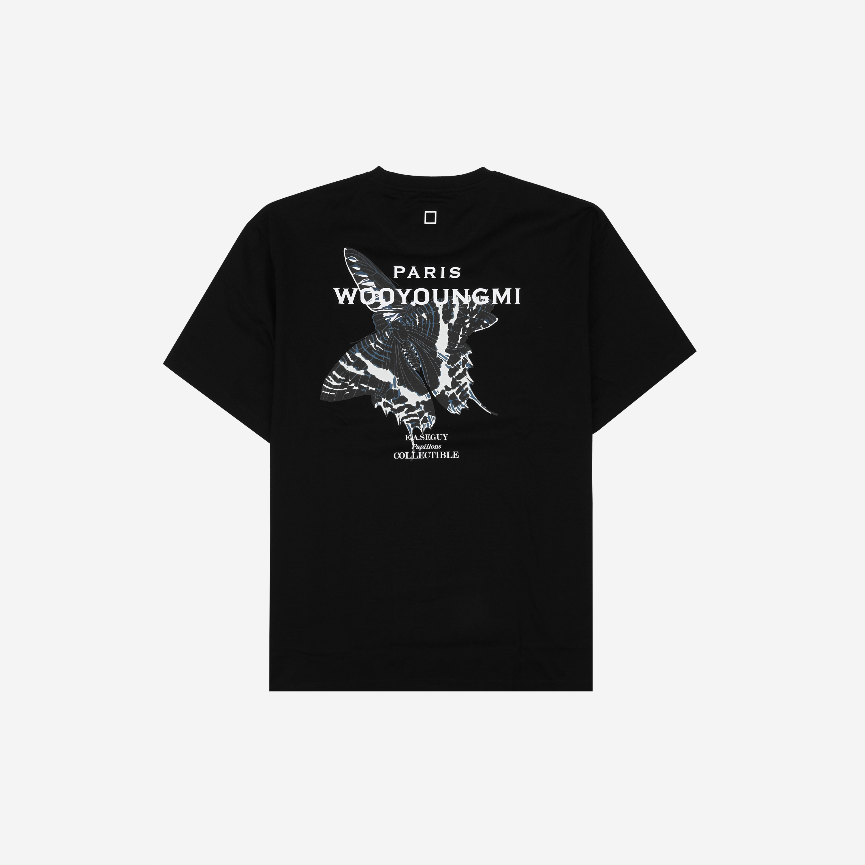 Wooyoungmi Butterfly Back Logo T-shirt Black - 23SS