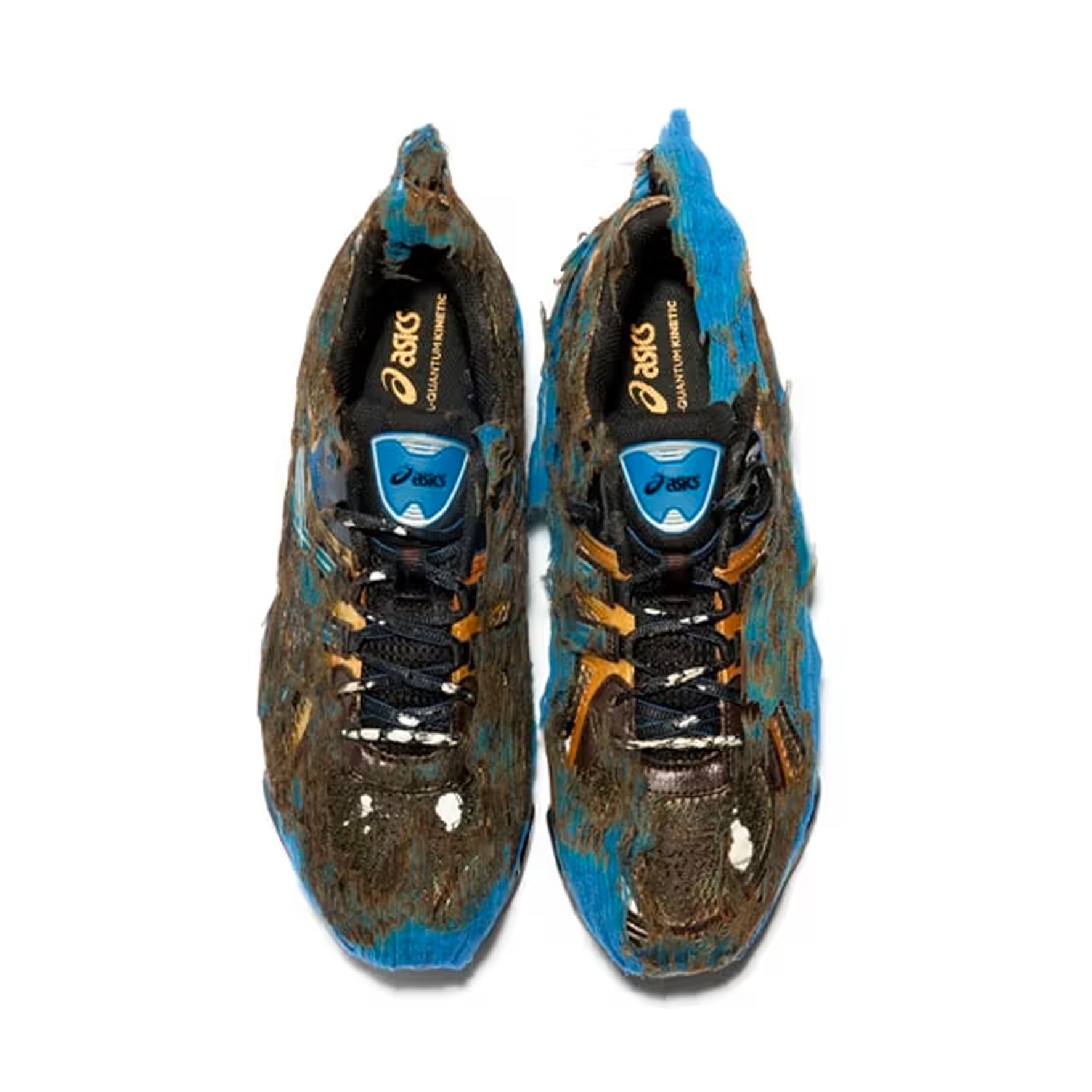 Asics Gel-Quantum Kinetic Mid Grey Pure Silver, Asics Gel-Quantum Kinetic Birch Dark Taupe 착용 스타일 - 4