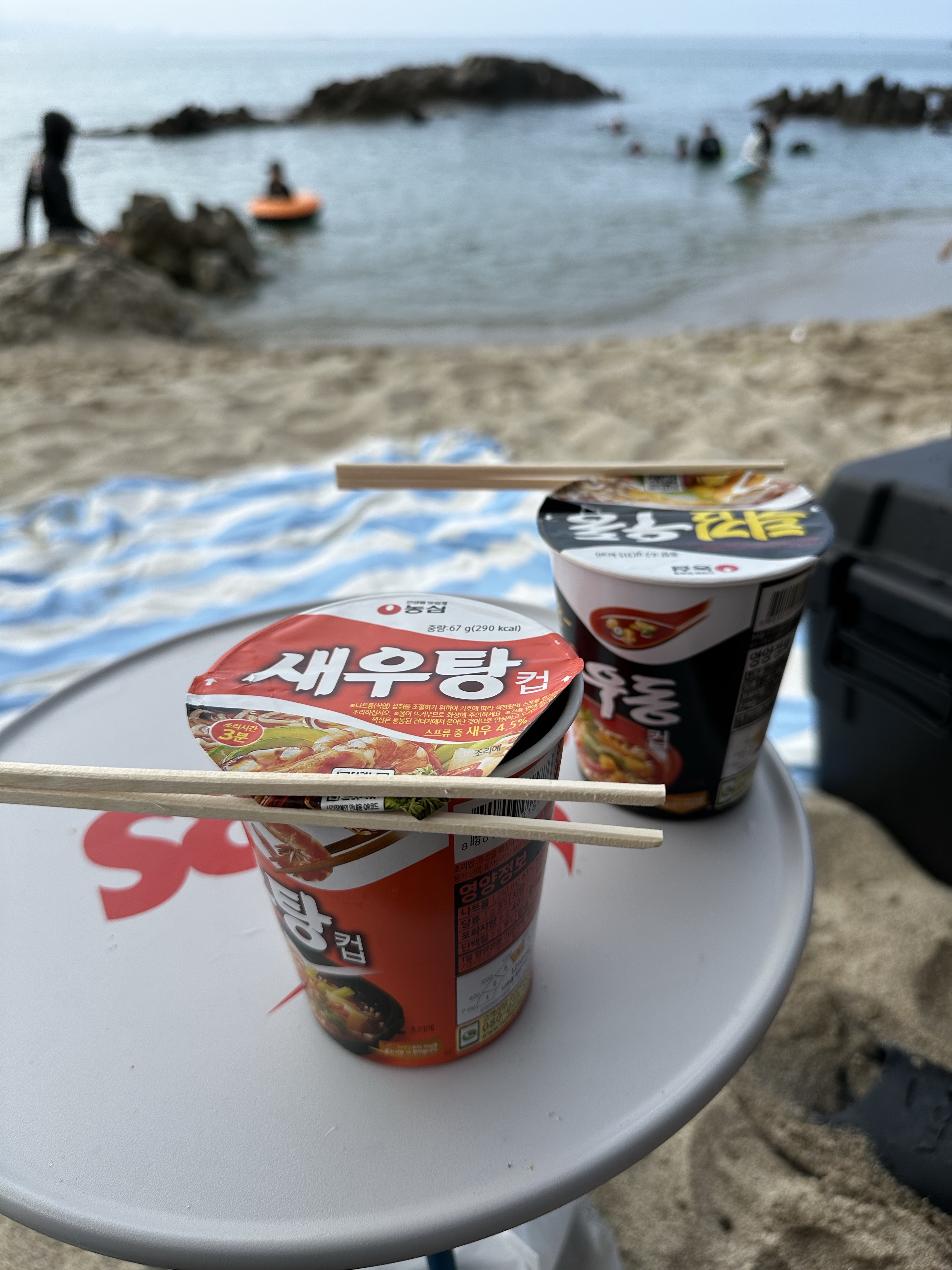Stussy Beach Umbrella Black White, Stussy Surf Dot Beach Blanket Multi 착용 스타일 - 3