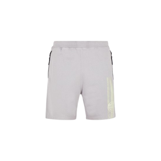 Stone Island 66865 Stripes Three Print Loose Fit Bermuda Shorts Dust Grey - 24SS