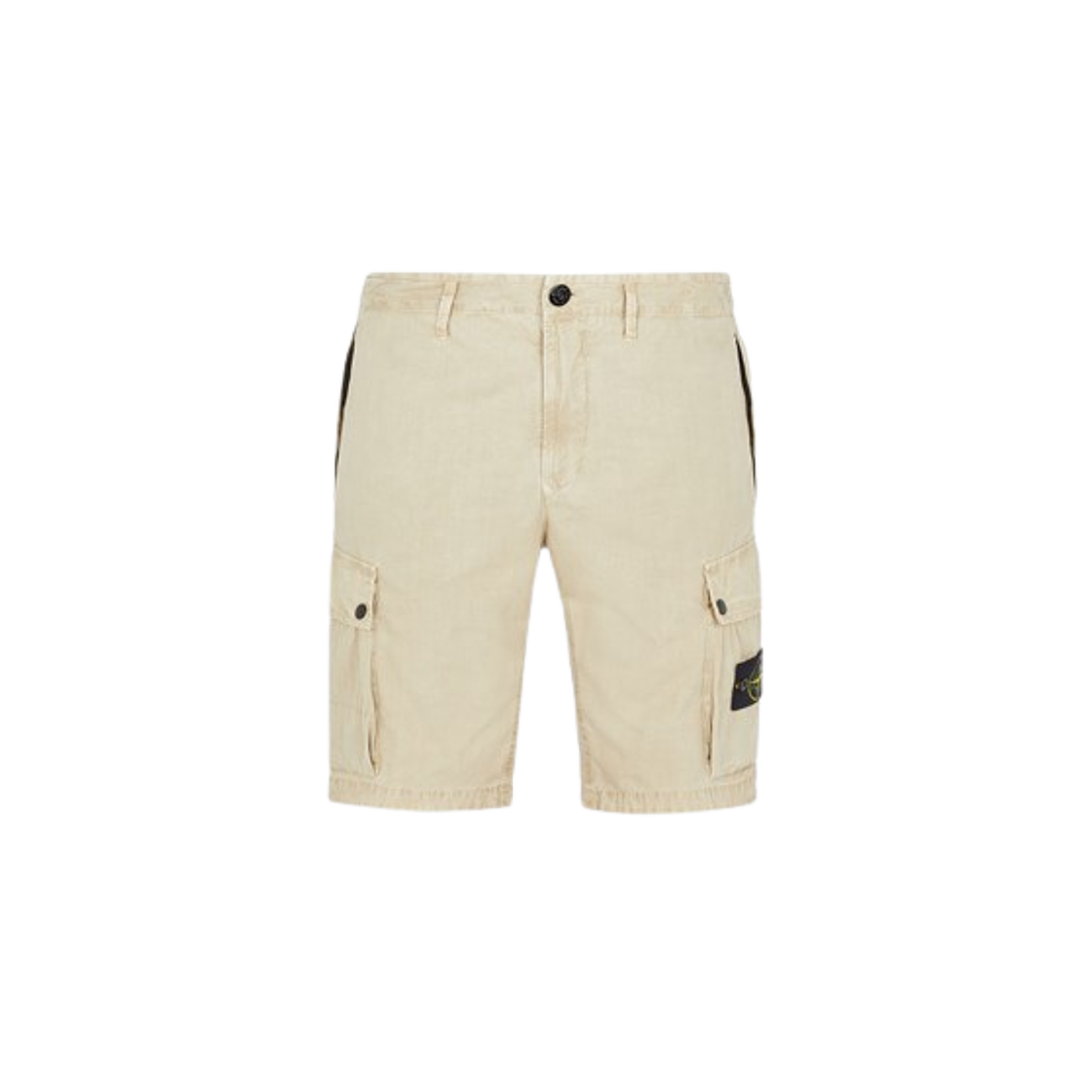 Stone Island L11WA Old Treatment Slim Fit Cargo Bermuda Shorts Sand - 24SS 상세 이미지 1