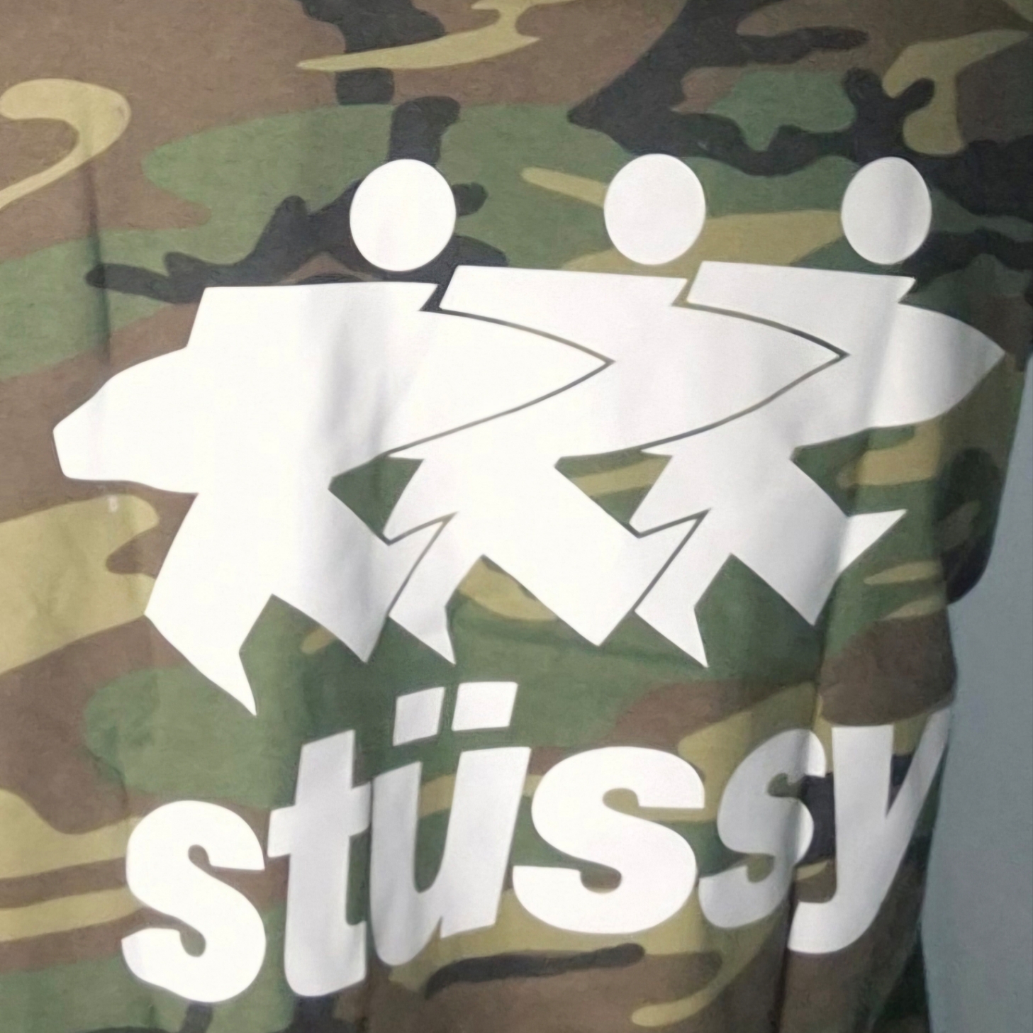 Stussy Surfwalk T-Shirt Camo 착용 스타일 - 2
