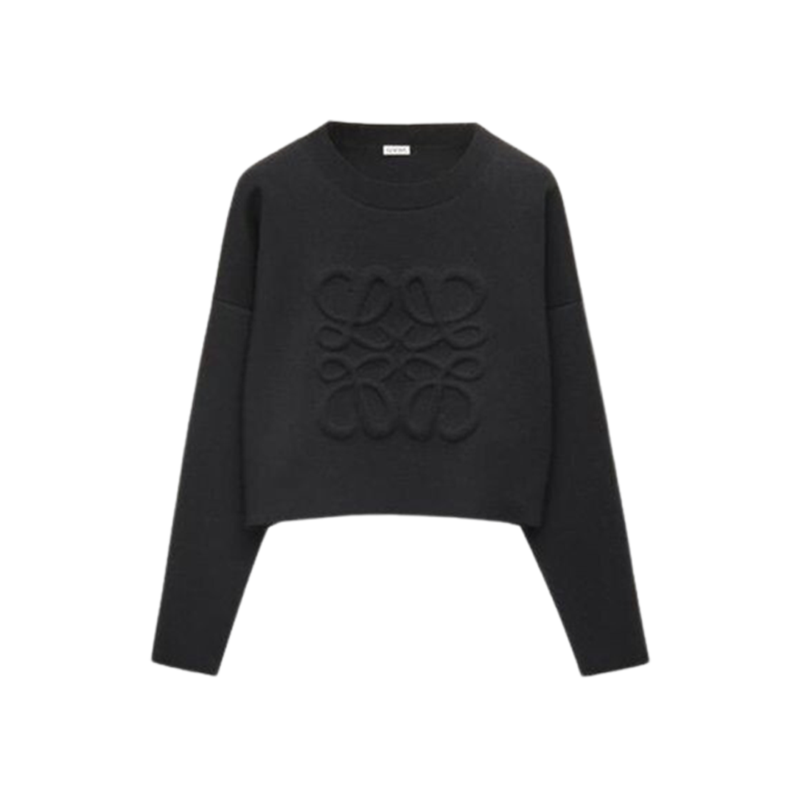 (W) Loewe Anagram Sweater In Wool Black 상세 이미지 1