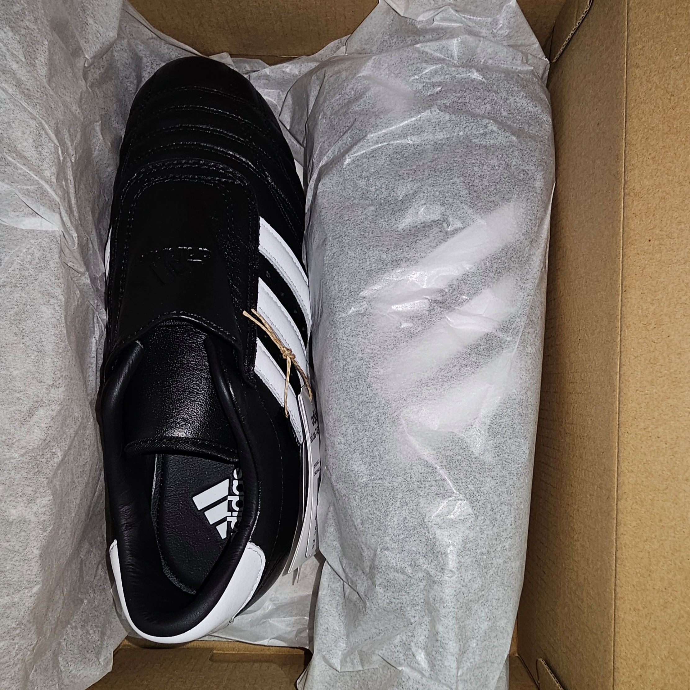 (W) Adidas Taekwondo Core Black Cloud White 착용 스타일