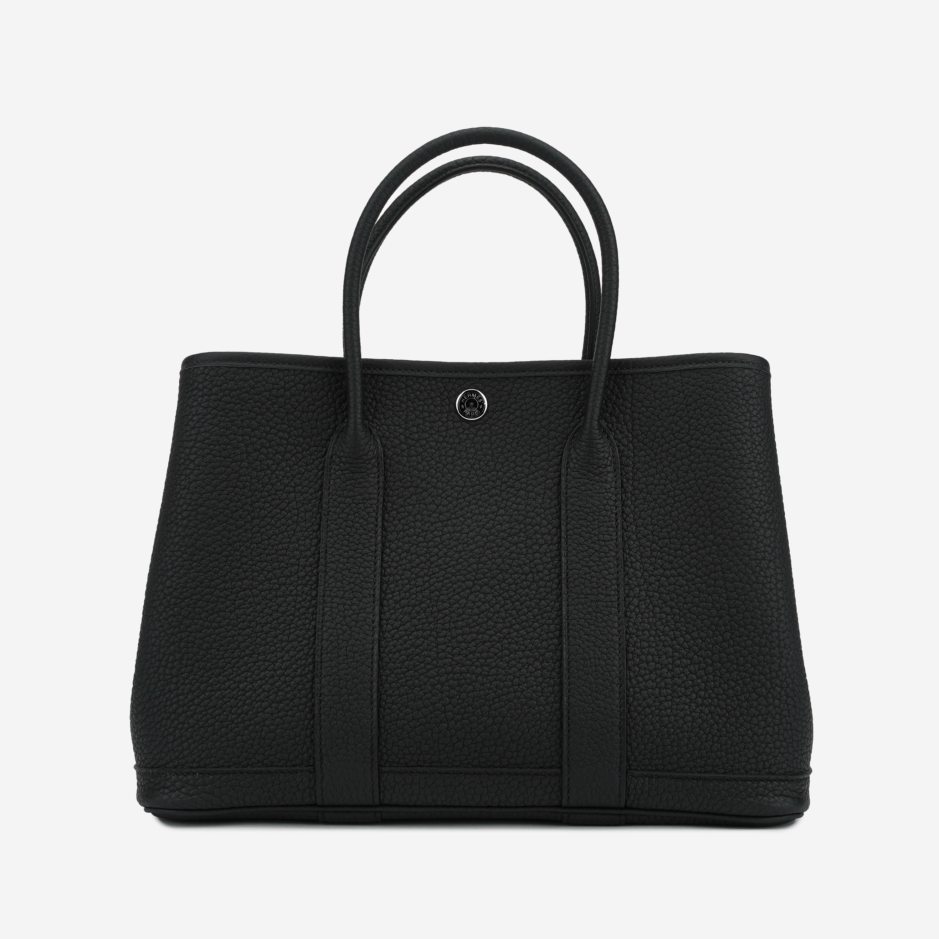 Hermes Garden Party 30 Bag Negonda & Palladium Noir