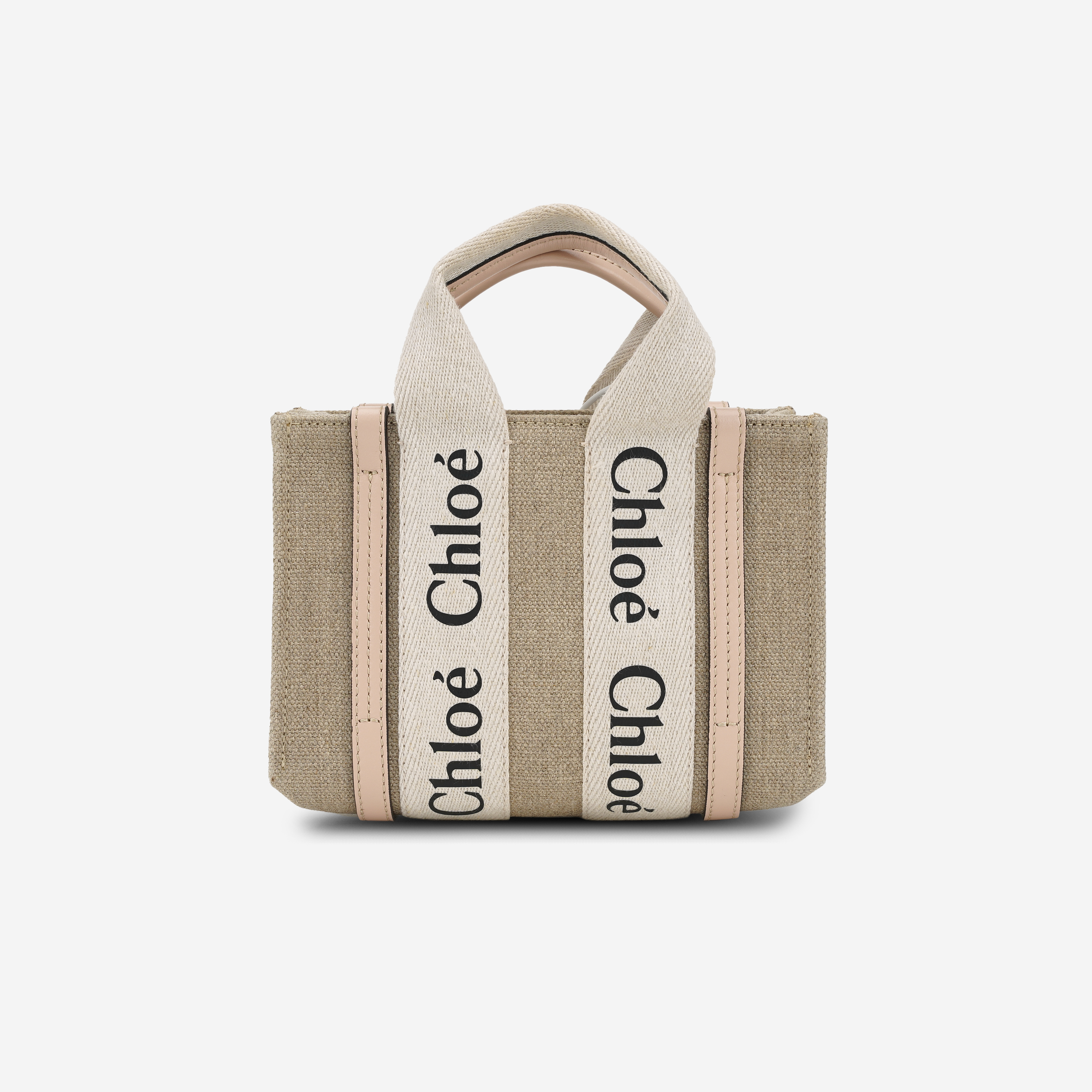 끌로에 우디 미니 토트백 시멘트 핑크(Chloe Woody Mini Tote Bag Cement Pink)
