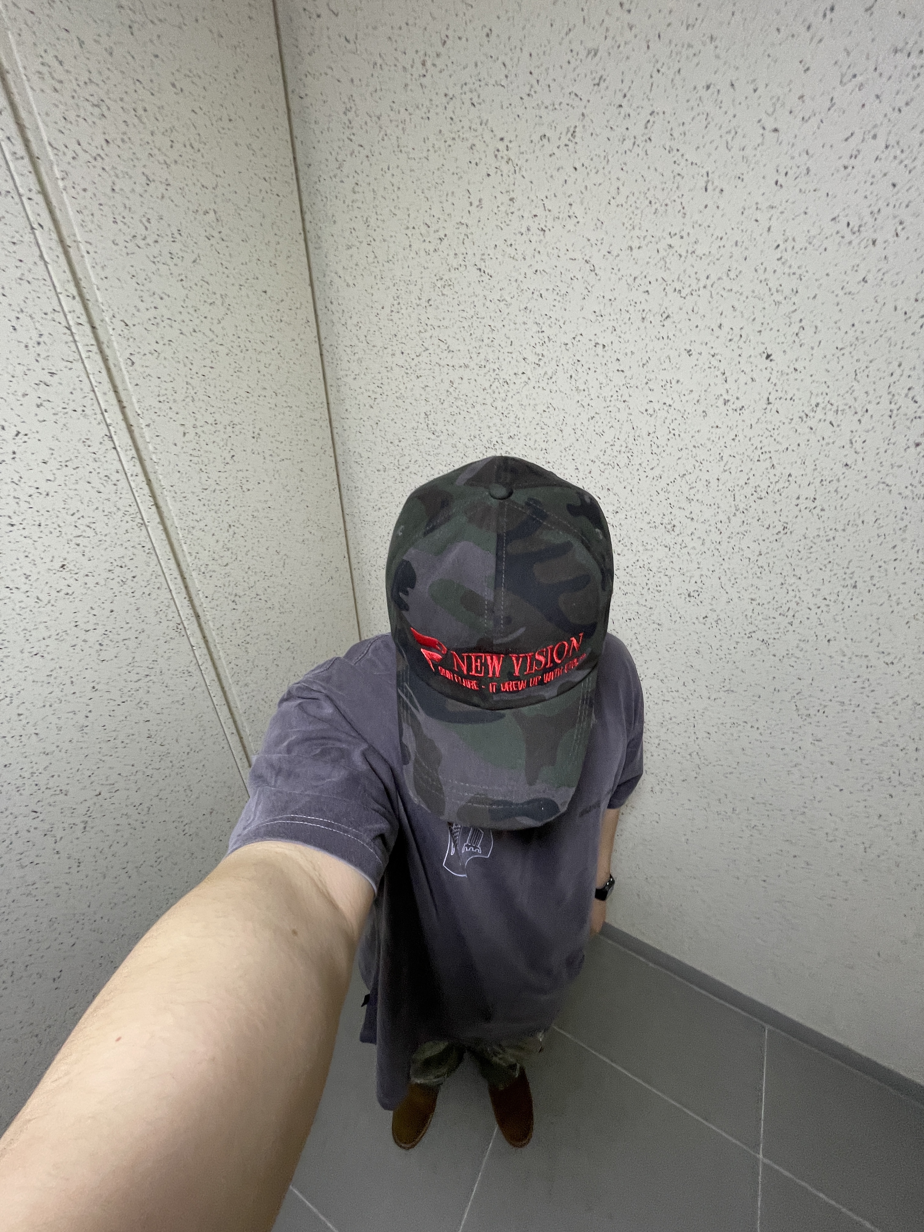 ETCE New Vision Camo Cap Night Jungle 착용 스타일 - 1