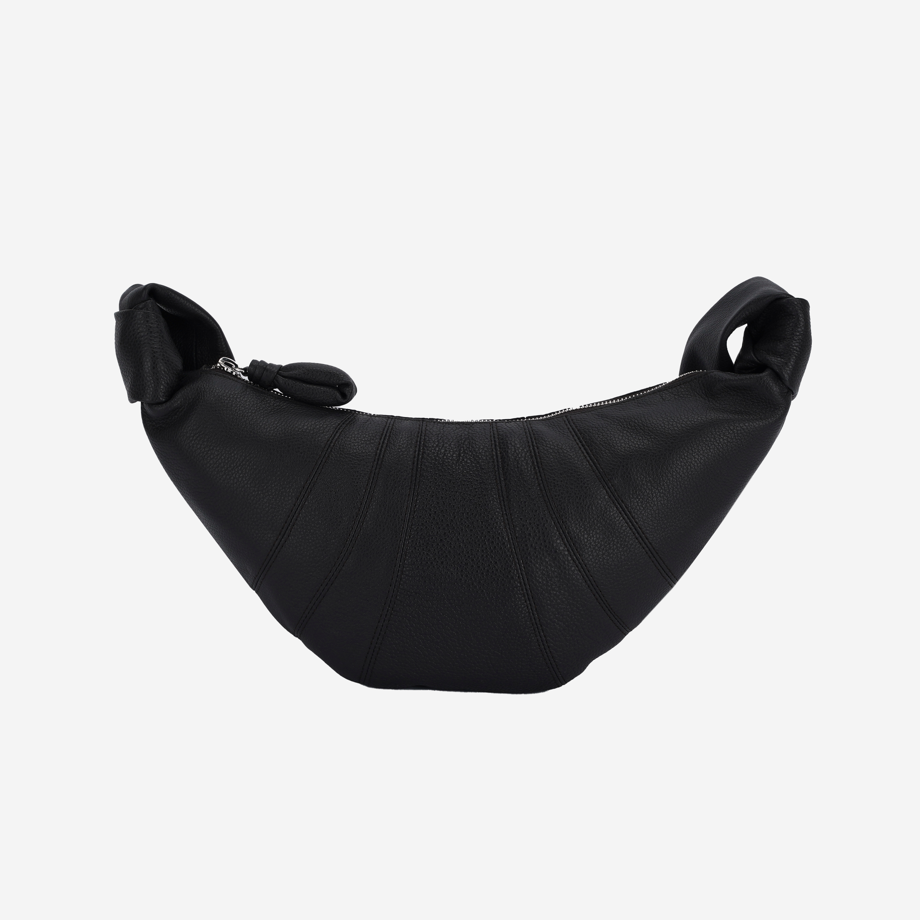 Lemaire Small Croissant Bag Soft Grained Leather Dark Chocolate