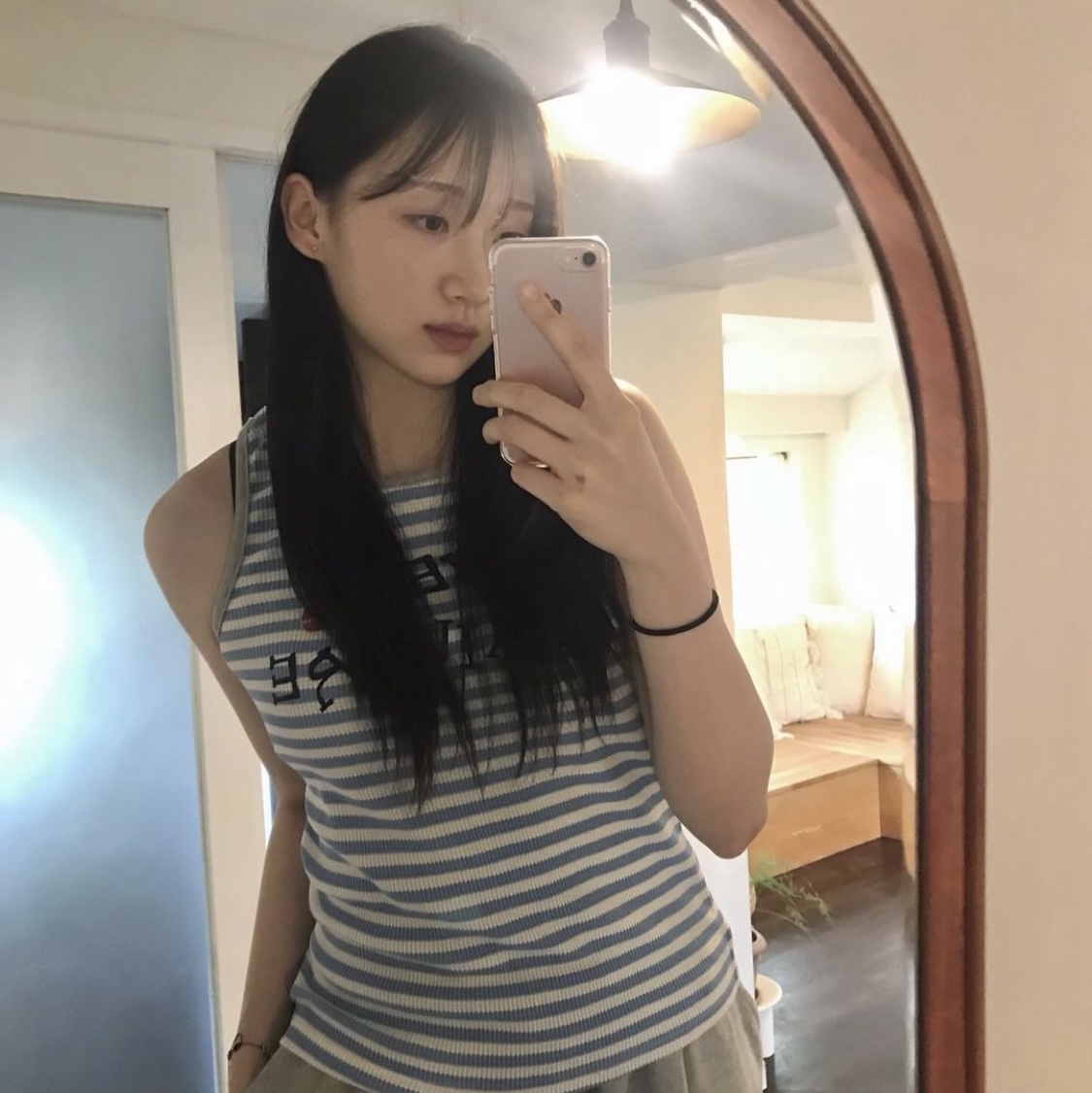 Problemallways We Love Failure Sleeveless Blue 착용 스타일 - 1