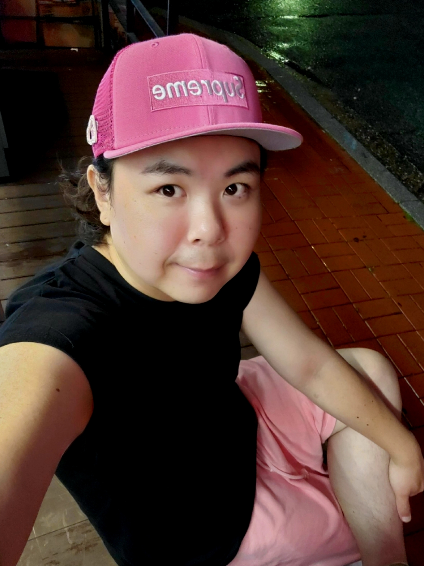 Supreme Box Logo Mesh Back New Era Pink - 22SS 착용 스타일 - 1