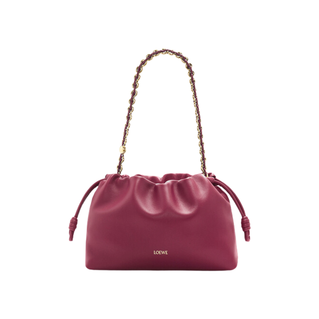 Loewe Medium Flamenco Purse Bag In Mellow Nappa Lambskin Crimson 상세 이미지 2