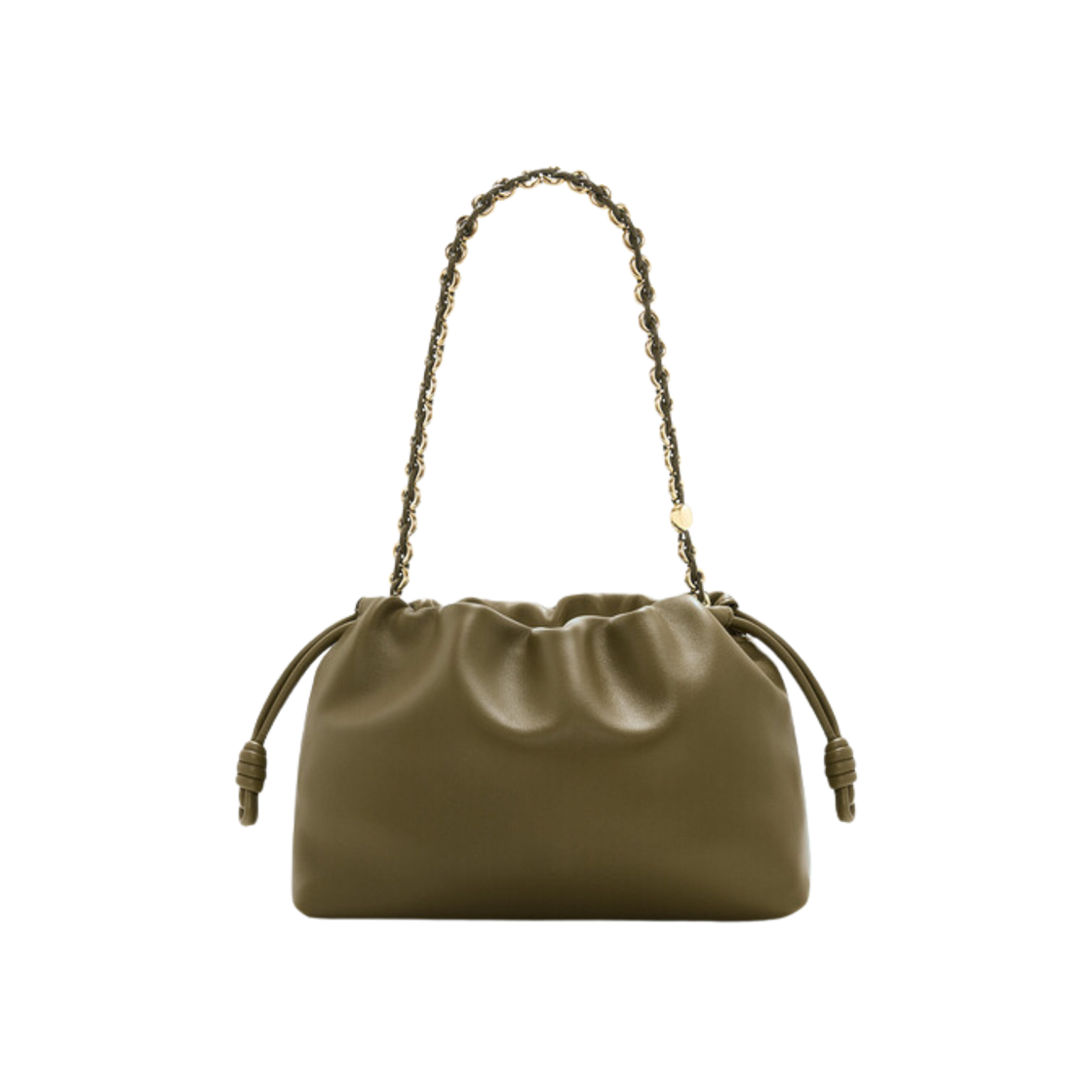 Loewe Medium Flamenco Purse Bag In Mellow Nappa Lambskin Dark Khaki Green 상세 이미지 3