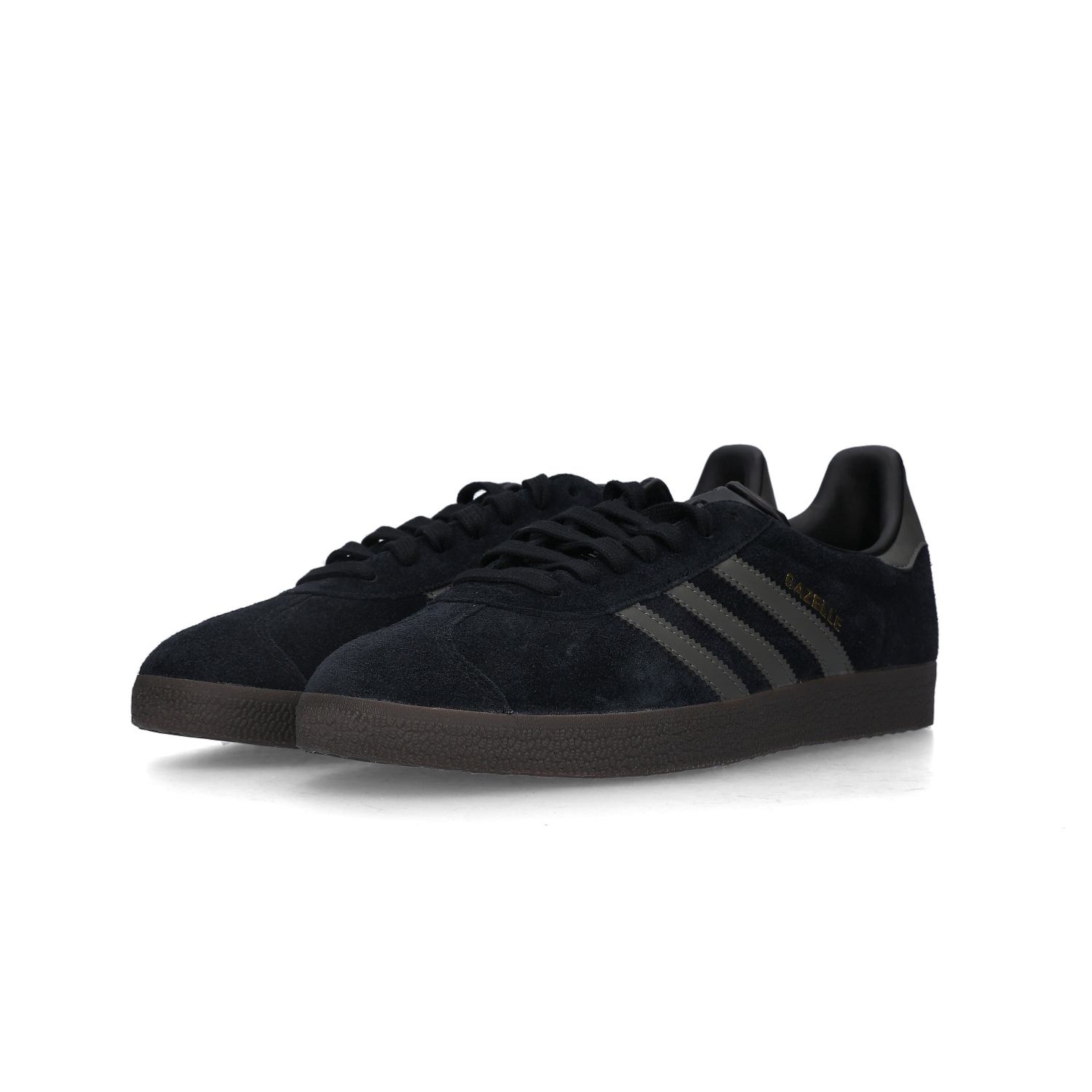 Adidas Gazelle Core Black Gold Metallic Gum