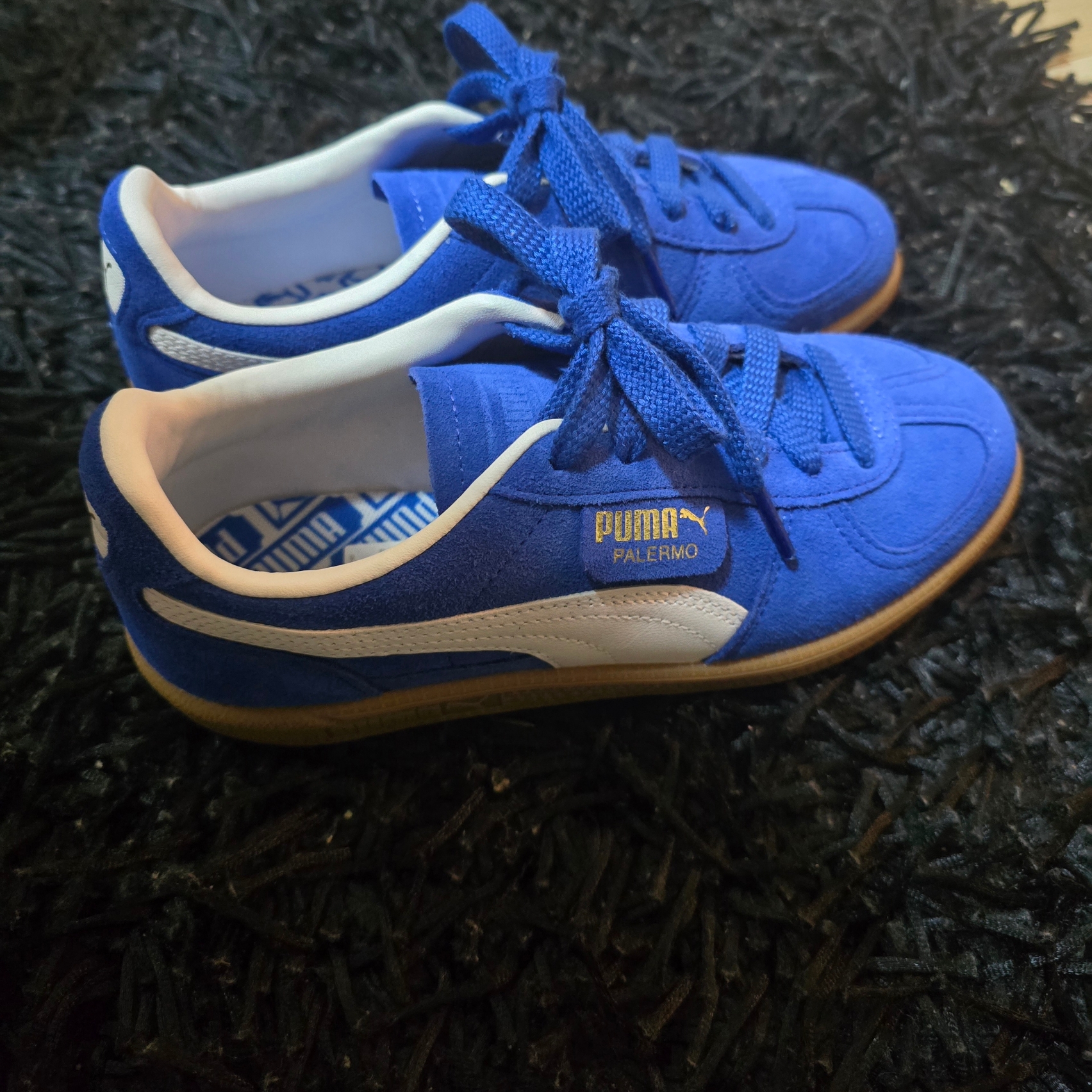 Puma Palermo Cobalt Glaze White 착용 스타일