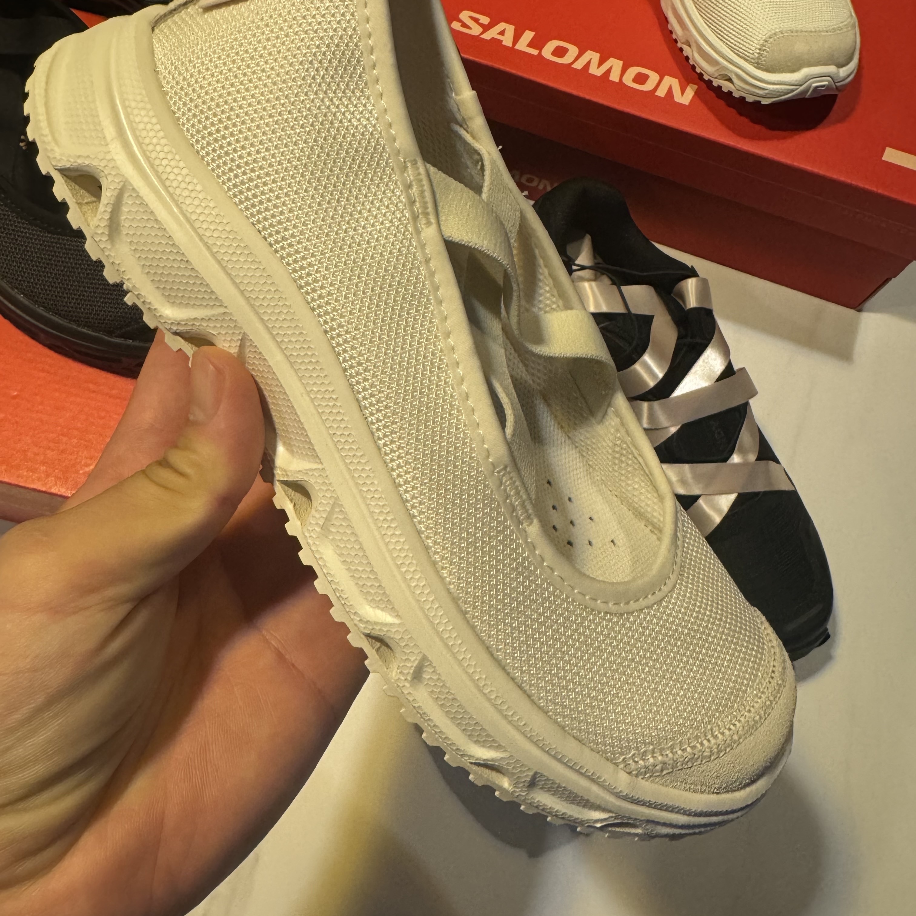 Salomon x Sandy Liang RX Marie Jeanne Black, Salomon x Sandy Liang RX Marie Jeanne Vanilla Ice 착용 스타일 - 6