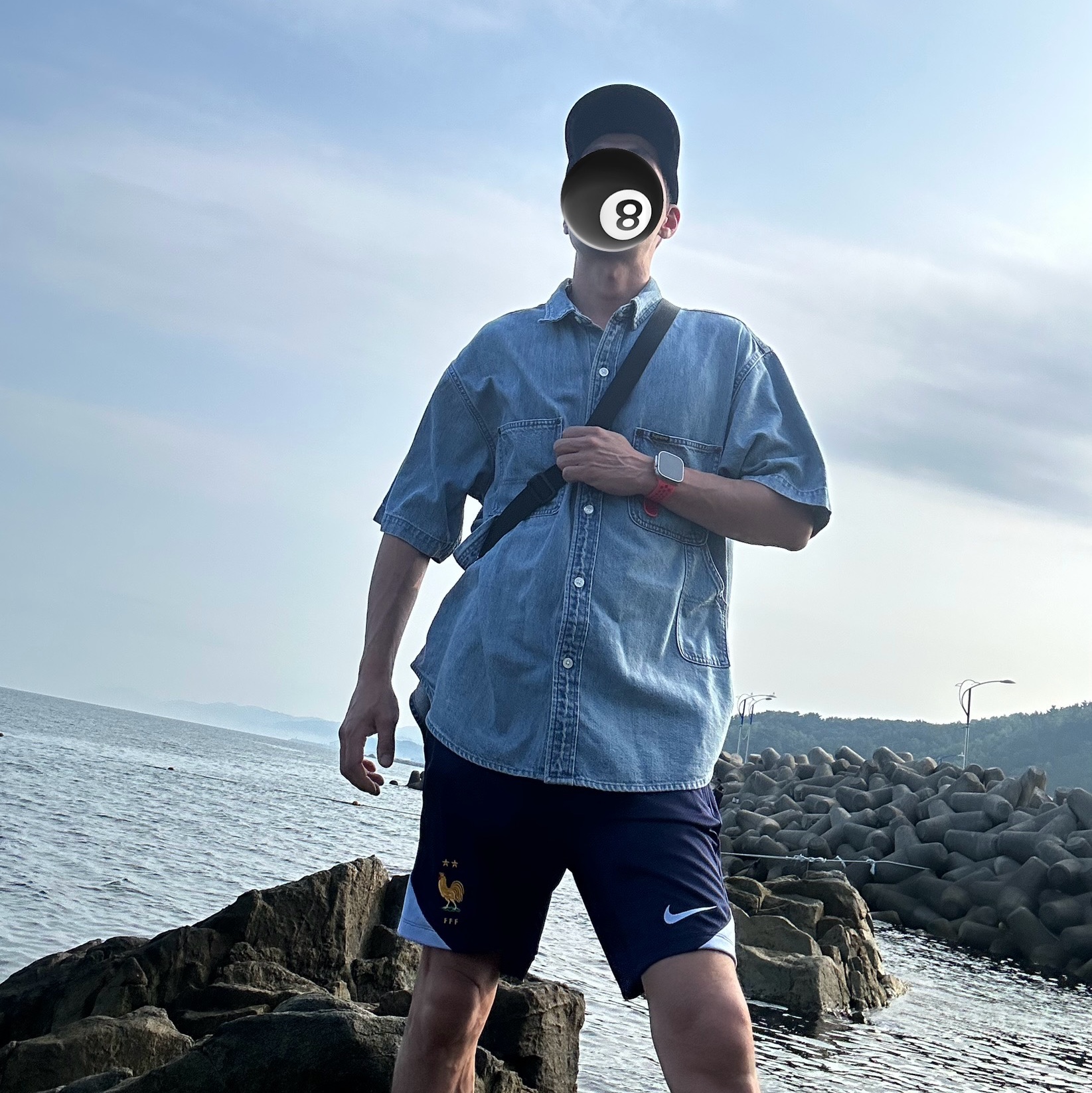 Supreme Loose Fit S/S Denim Painter Shirt Washed Blue - 24SS 착용 스타일