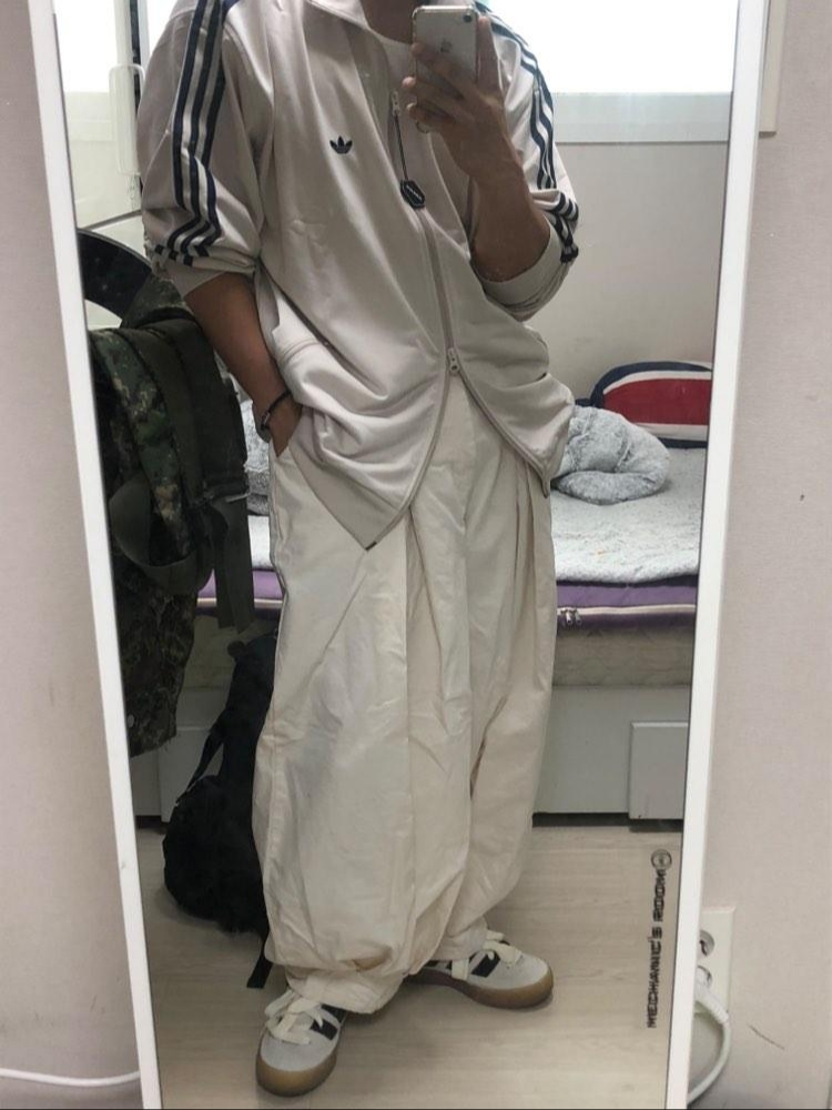 Adidas Adimatic Off White Core Black, Adidas Originals Beckenbauer Track Top Bliss - KR Sizing 착용 스타일