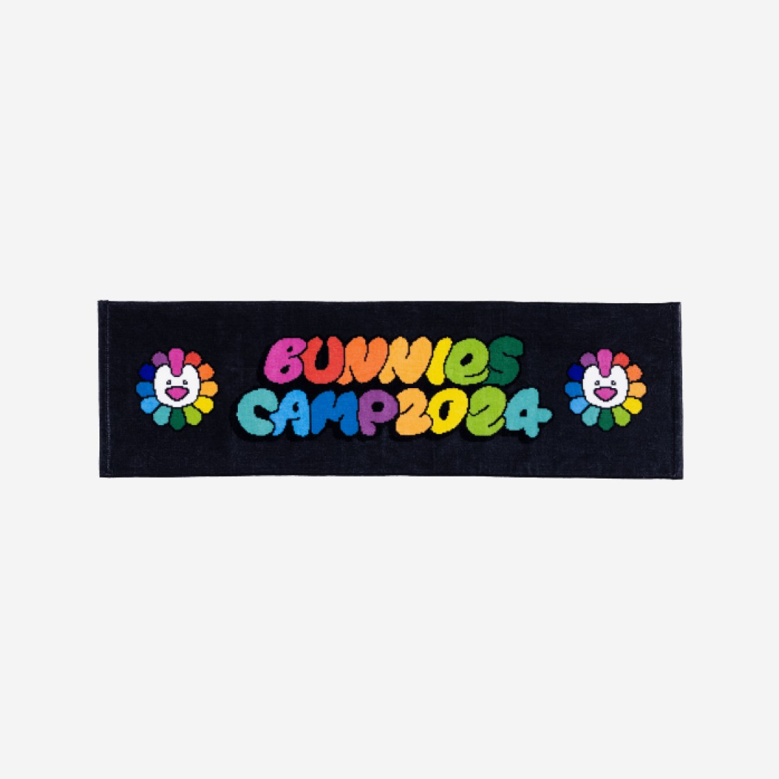 Newjeans x Murakami Bunnies Camp 2024 Tokyo Dome Towel Black 상세 이미지 1