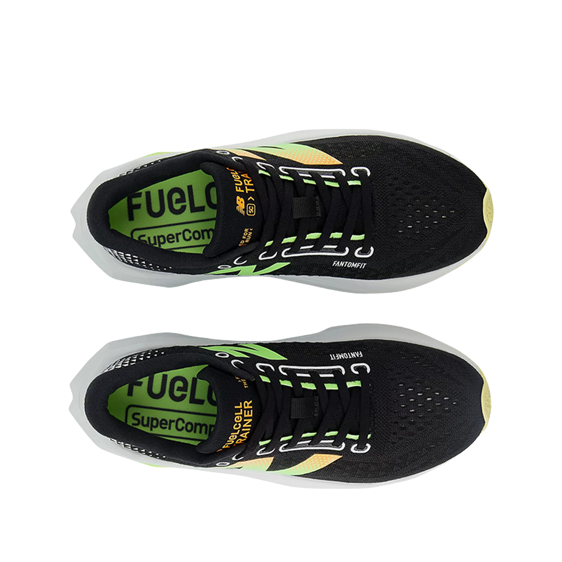 (W) 뉴발란스 퓨어셀 슈퍼컴프 트레이너 v3 블랙 팬텀 - D 와이드((W) New Balance FuelCell Supercomp Trainer v3 Black Phantom - D Wide) - 2