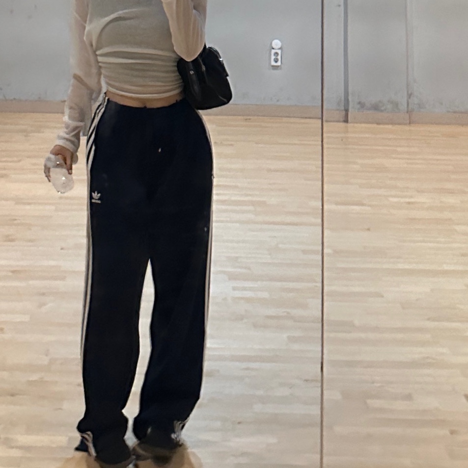 Adidas Adicolor Classics Firebird Track Pants Night Indigo - KR Sizing, Matin Kim Madeleine Round Bag Black 착용 스타일