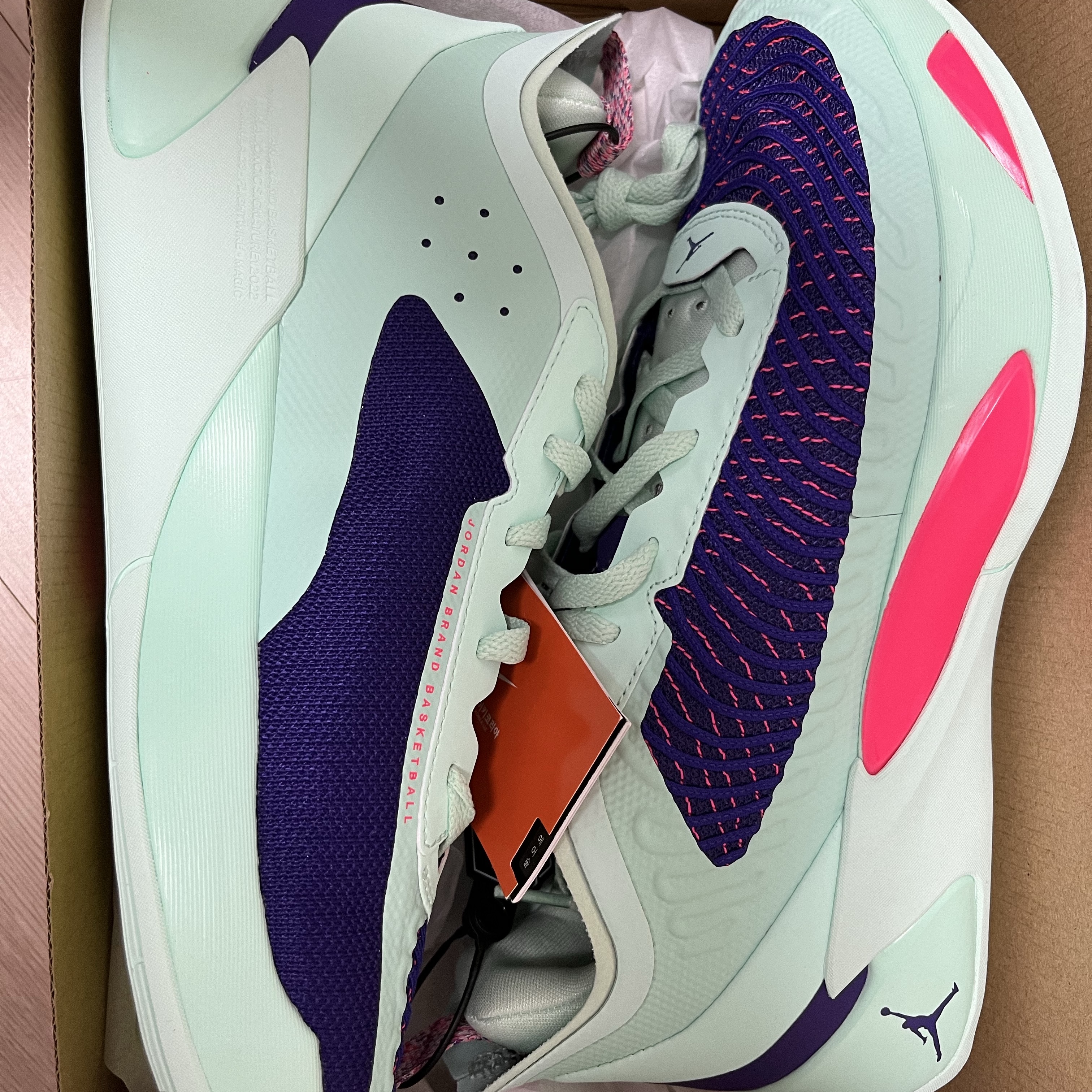 Jordan Luka 1 PF Mint Foam Racer Pink 착용 스타일