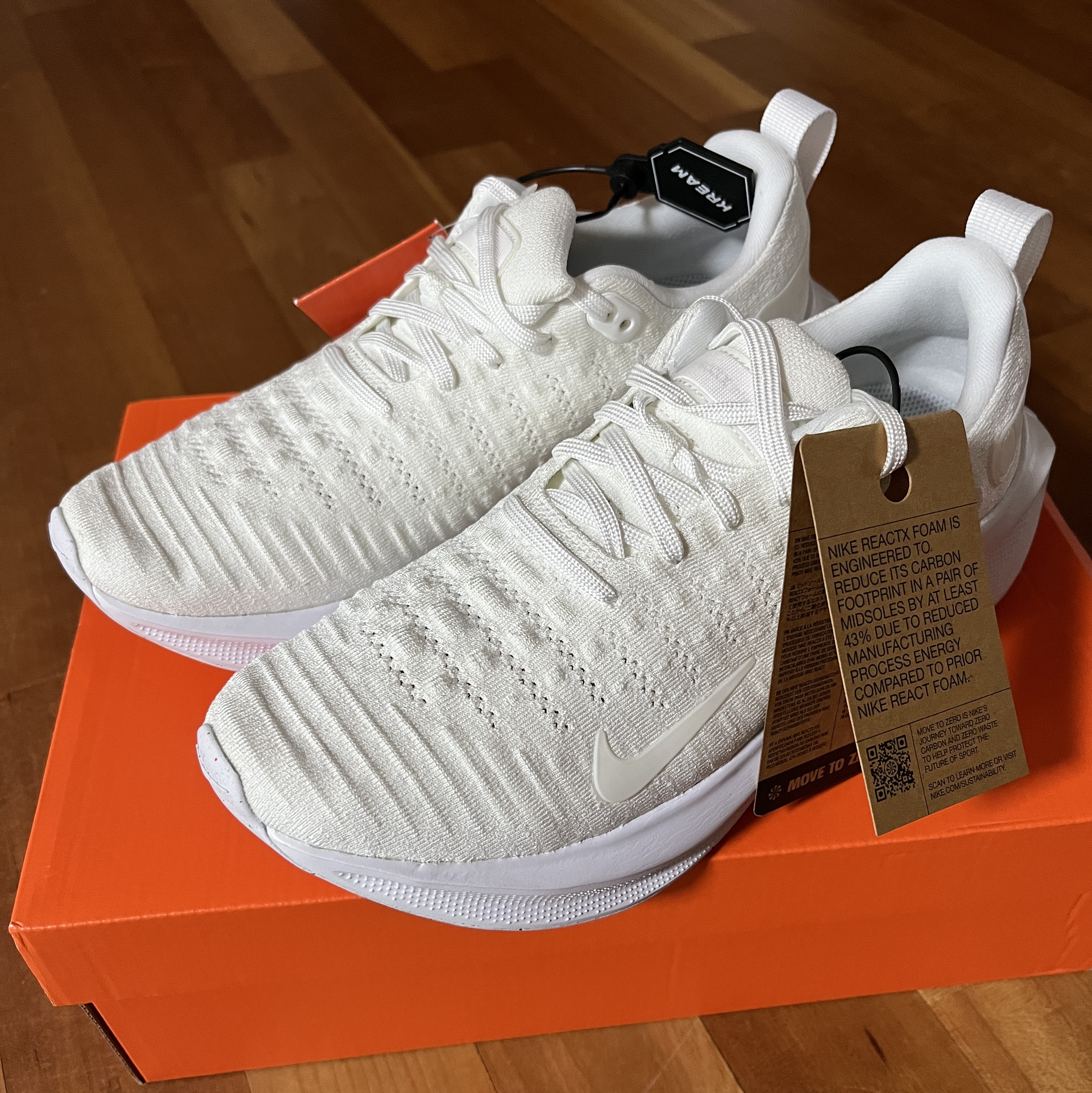 Nike ReactX Infinity Run 4 White 착용 스타일 - 1